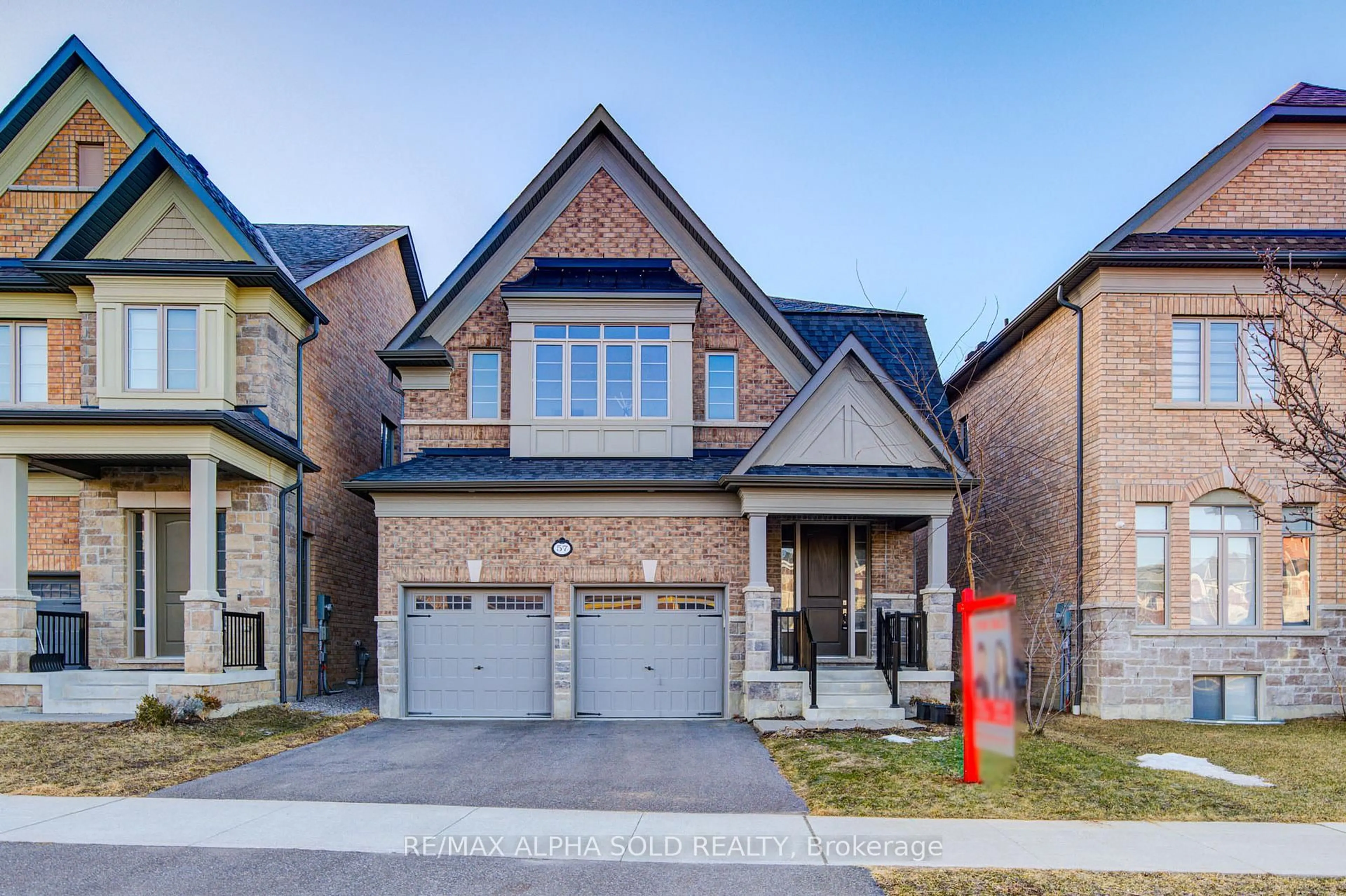 Home with brick exterior material, street for 57 Christine Elliot Ave, Whitby Ontario L1P 0C8