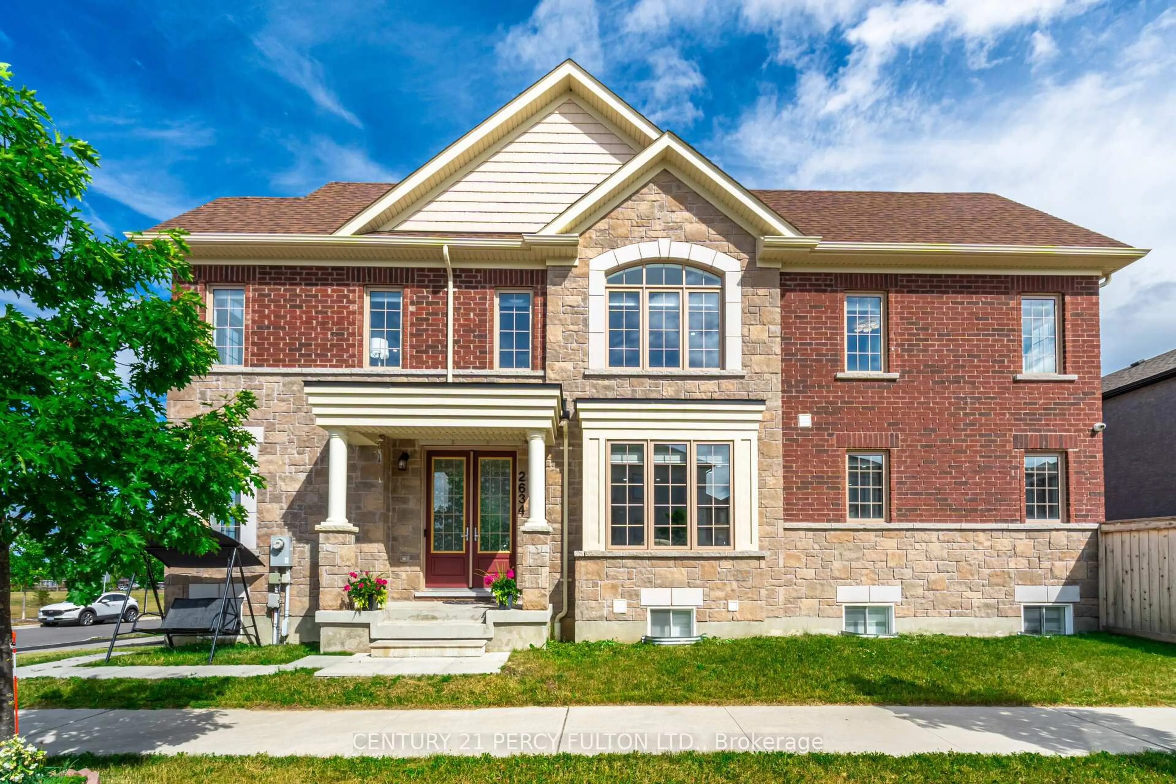 Home with brick exterior material, street for 2634 Sapphire Dr, Pickering Ontario L1X 0H3