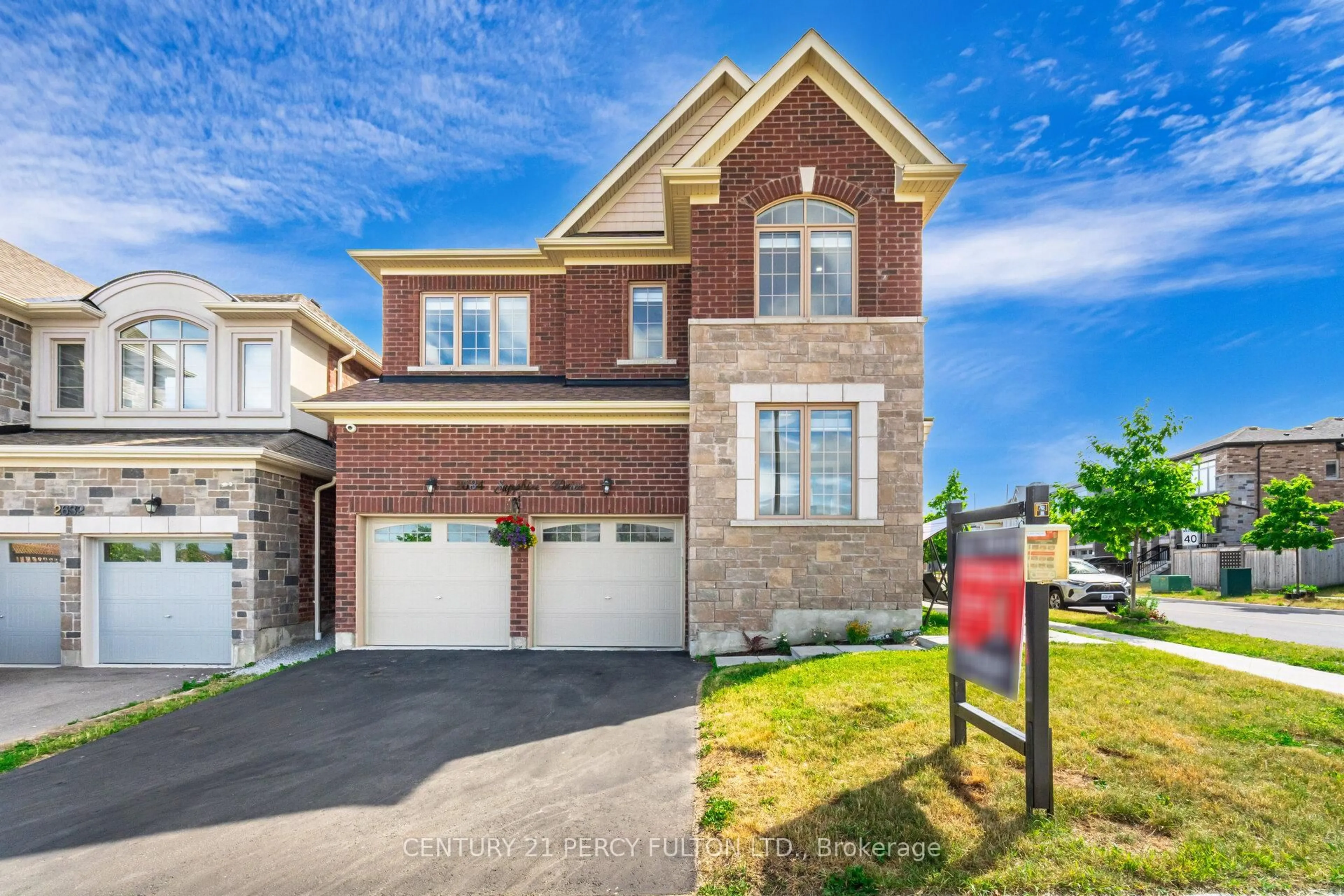 Home with brick exterior material, street for 2634 Sapphire Dr, Pickering Ontario L1X 0H3