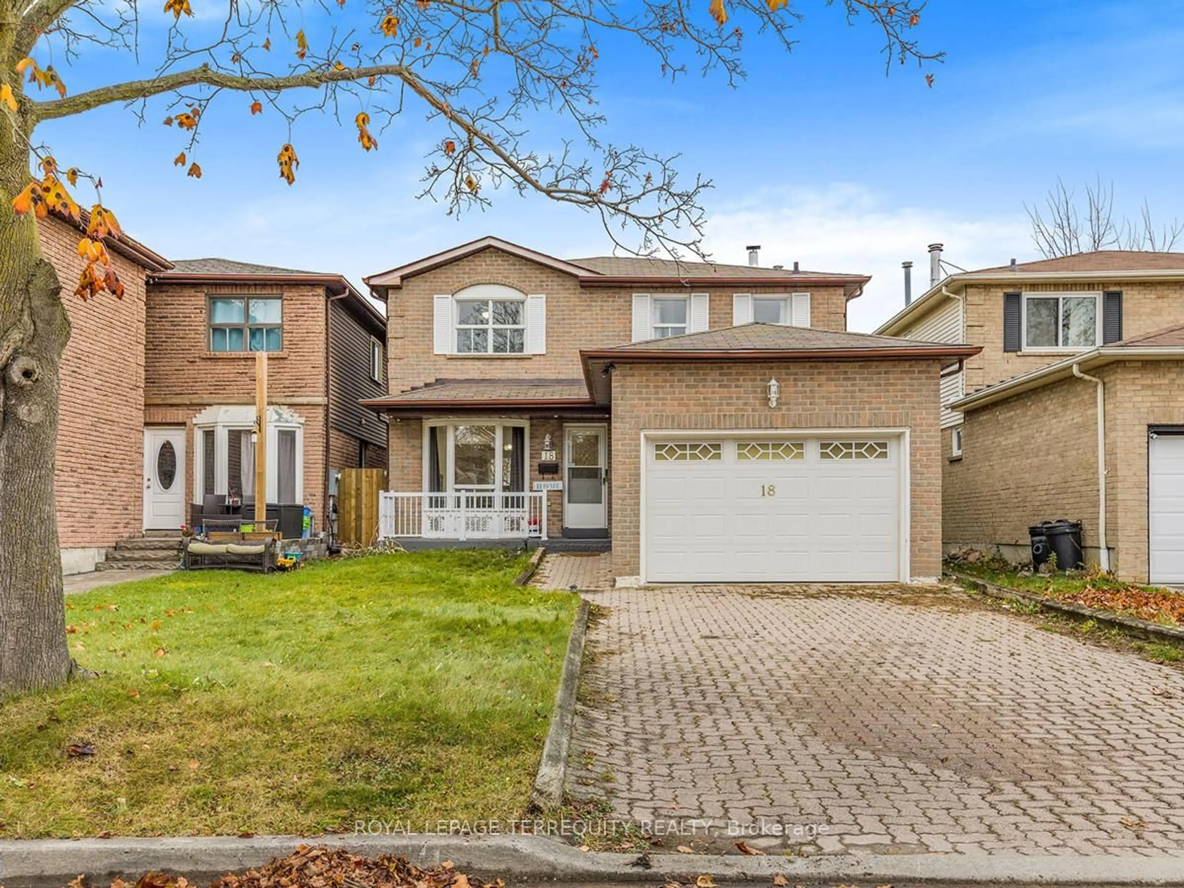 Home with brick exterior material, street for 18 Charlton Cres, Ajax Ontario L1S 4B8