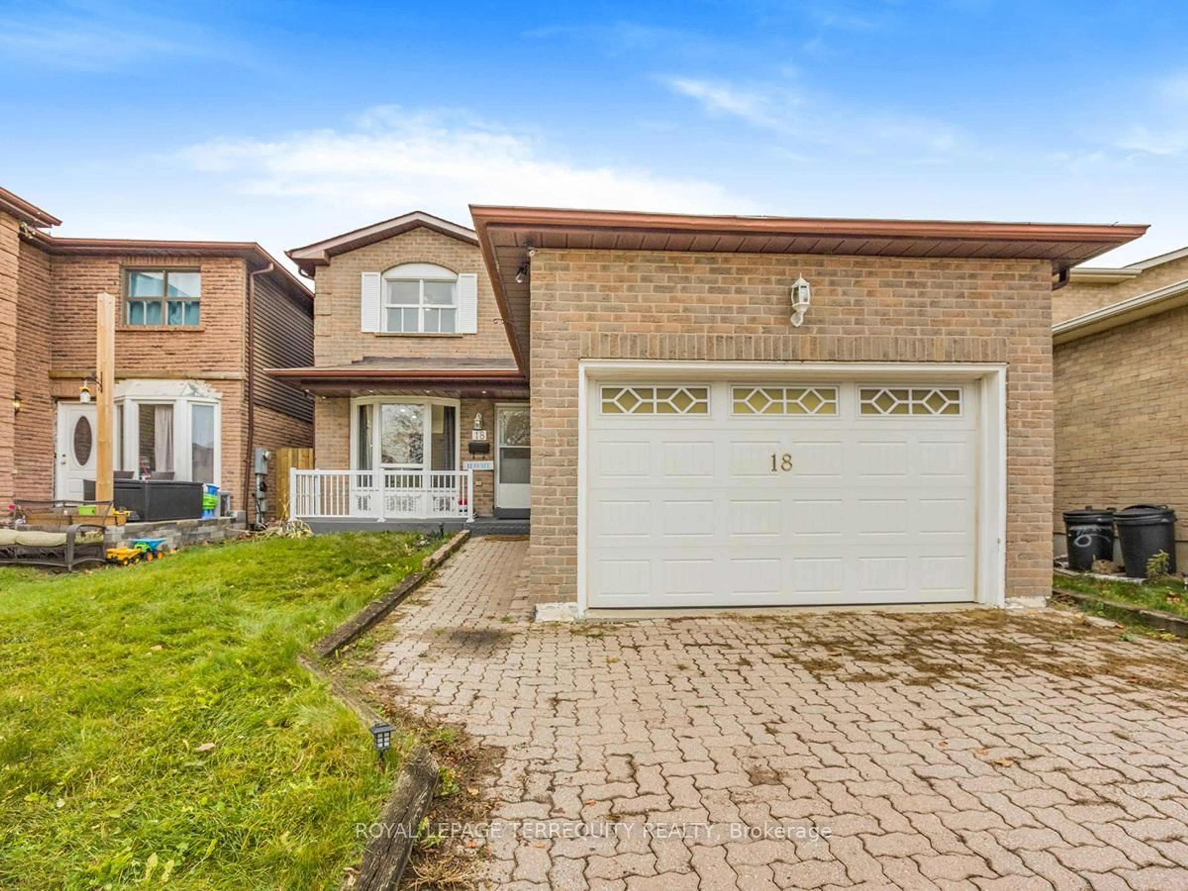 Home with brick exterior material, street for 18 Charlton Cres, Ajax Ontario L1S 4B8