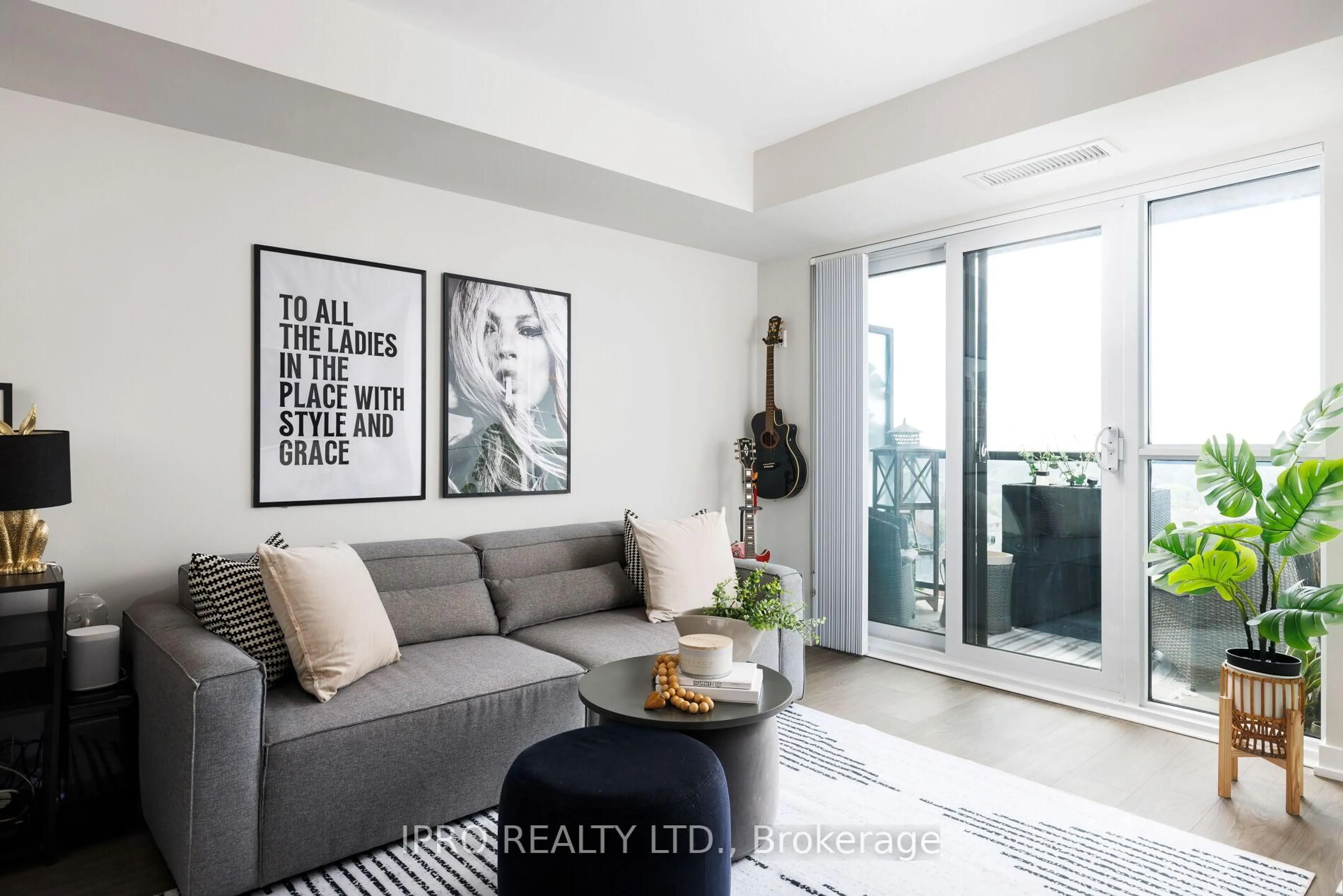 Living room with furniture, unknown for 8 Trent Ave #807, Toronto Ontario M4C 0A6