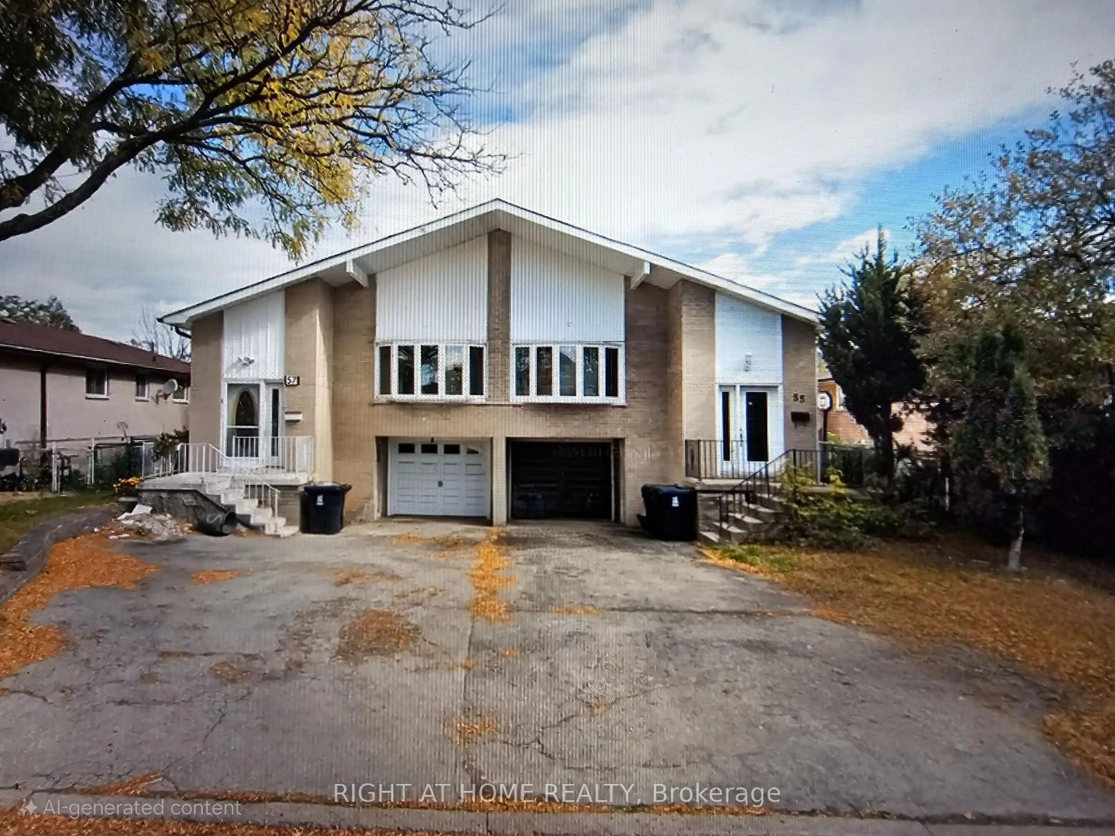 Home with vinyl exterior material, building for 55 Littleleaf Dr, Toronto Ontario M1B 1Y7