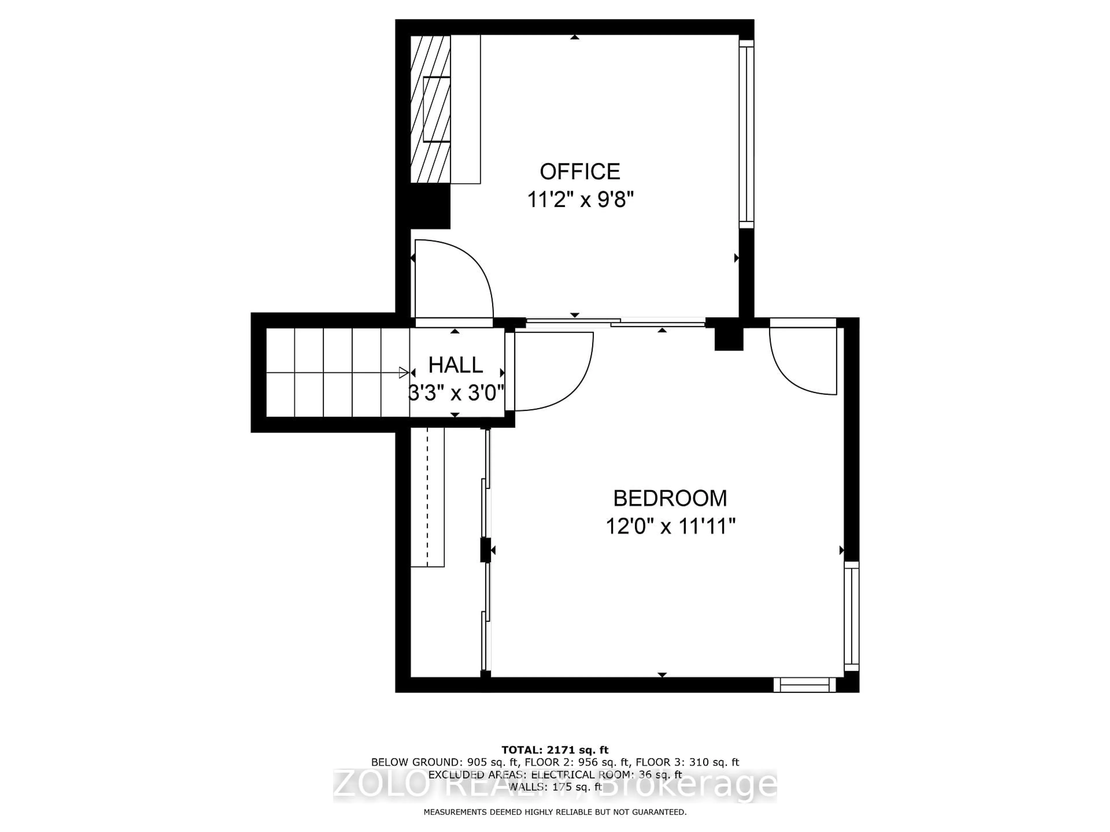 Floor plan for 24 Panmure Cres, Toronto Ontario M1K 4Y6