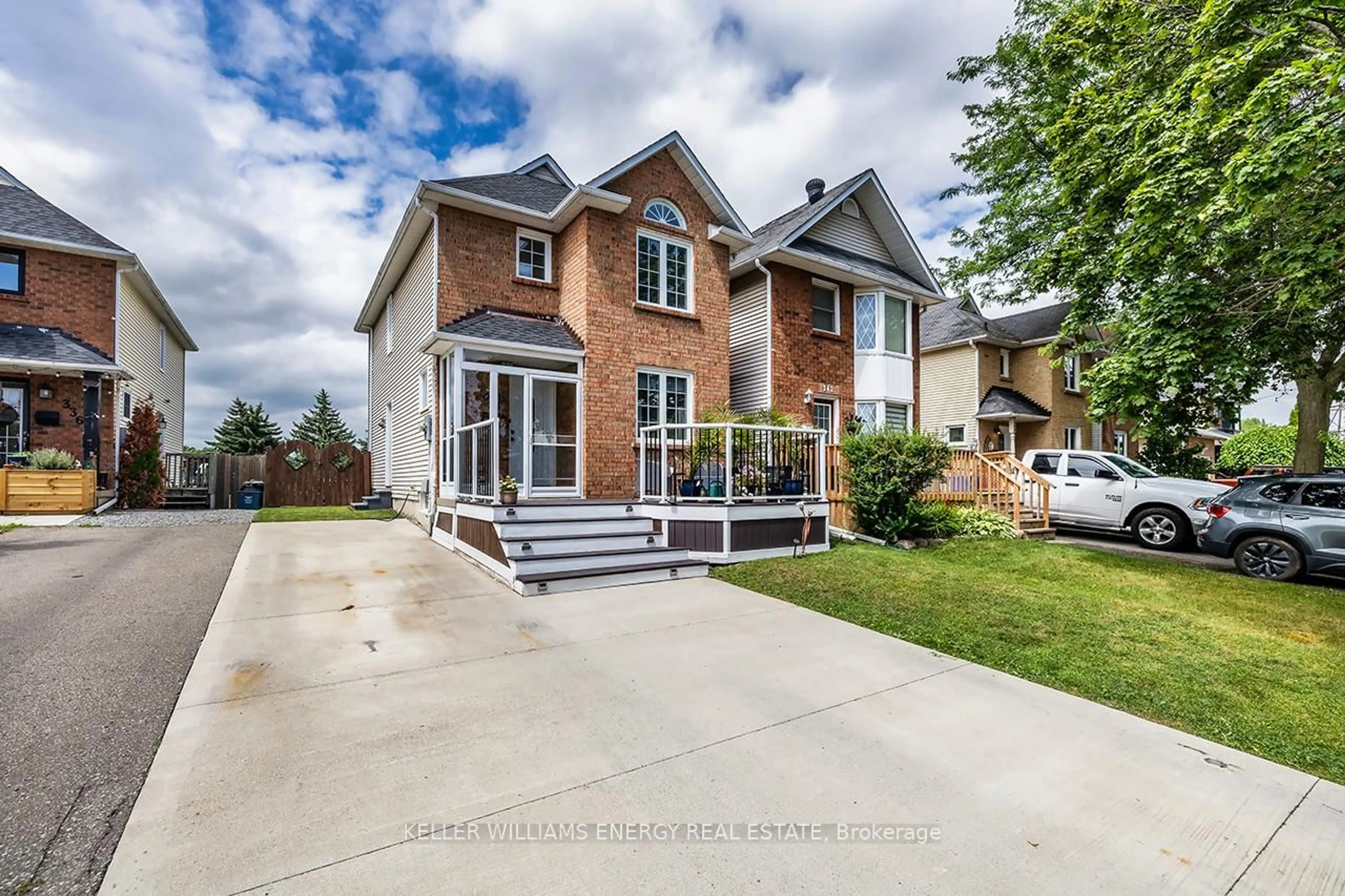 Home with brick exterior material, street for 340 Pompano Crt, Oshawa Ontario L1K 1M9