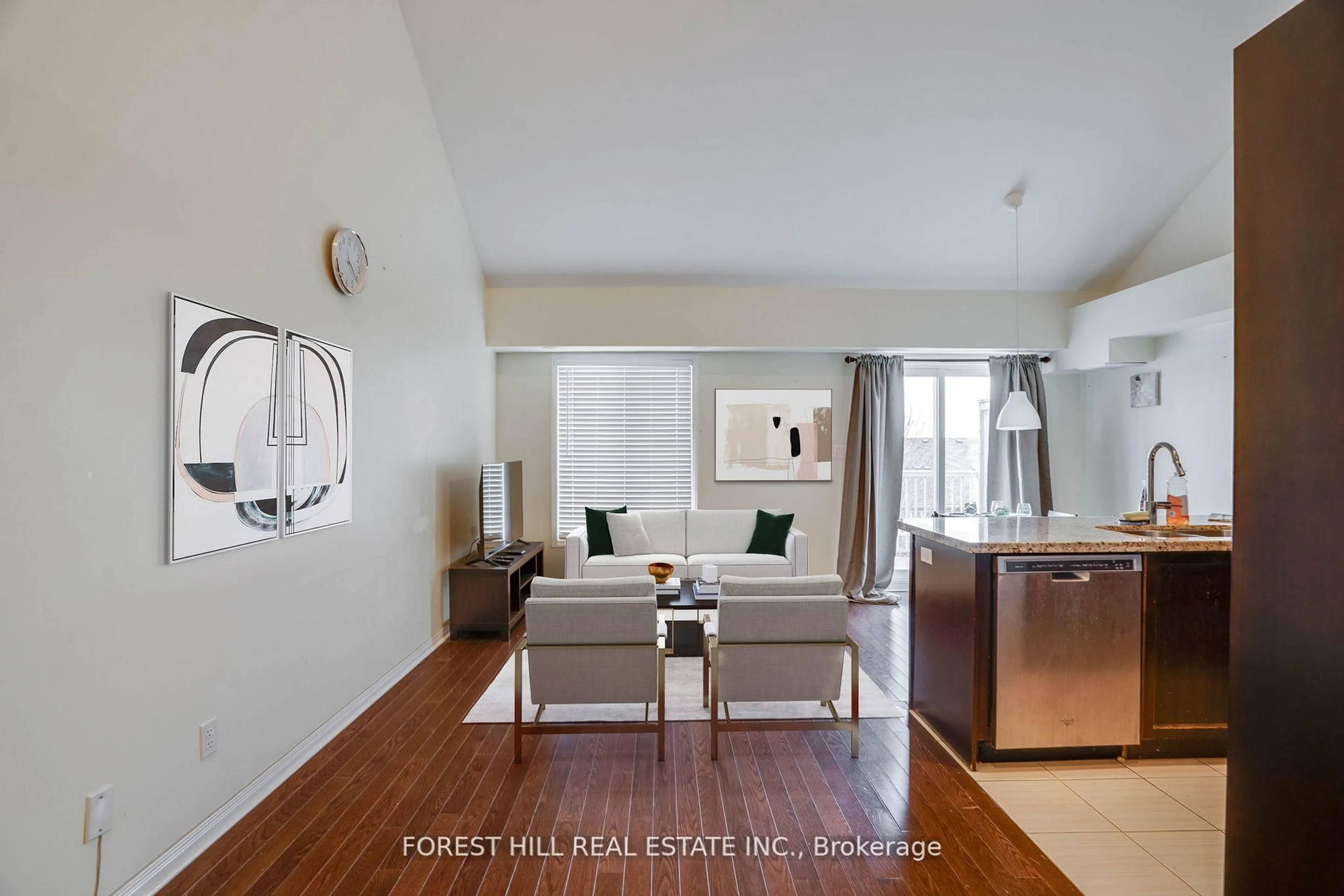 Living room with furniture, unknown for 655D Warden Ave #72, Toronto Ontario M1L 0E8