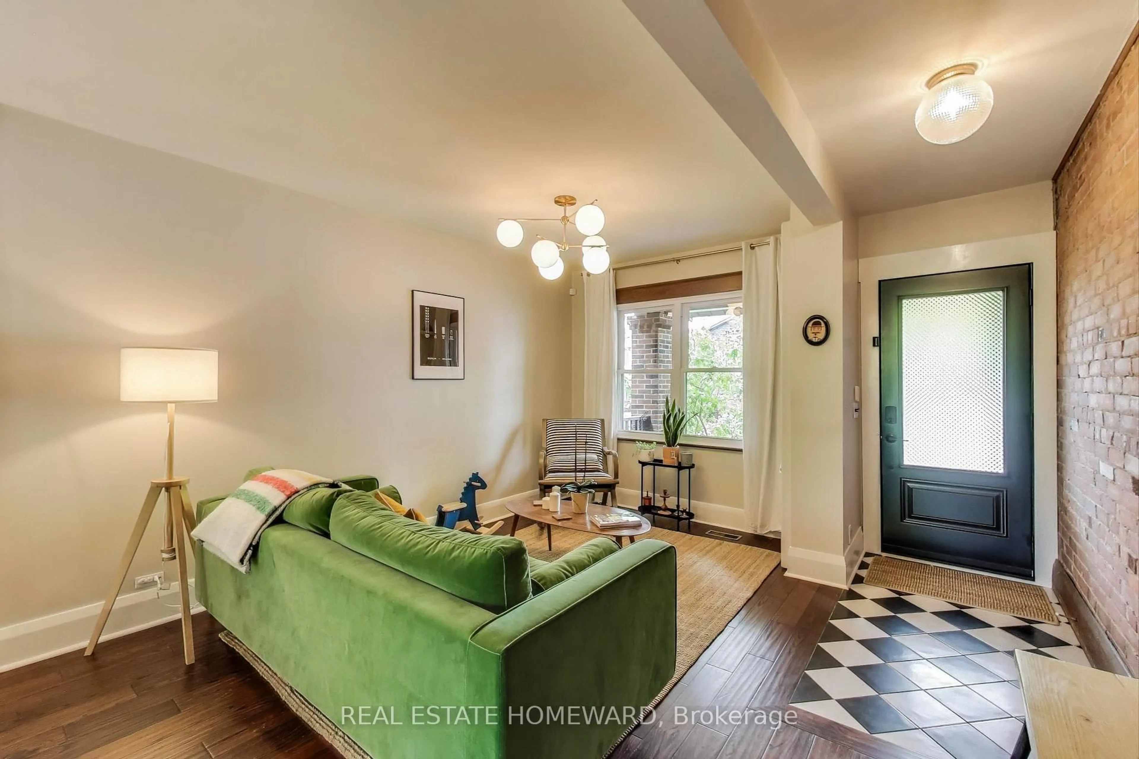 Living room with furniture, unknown for 31 Glenmore Rd, Toronto Ontario M4L 3M1