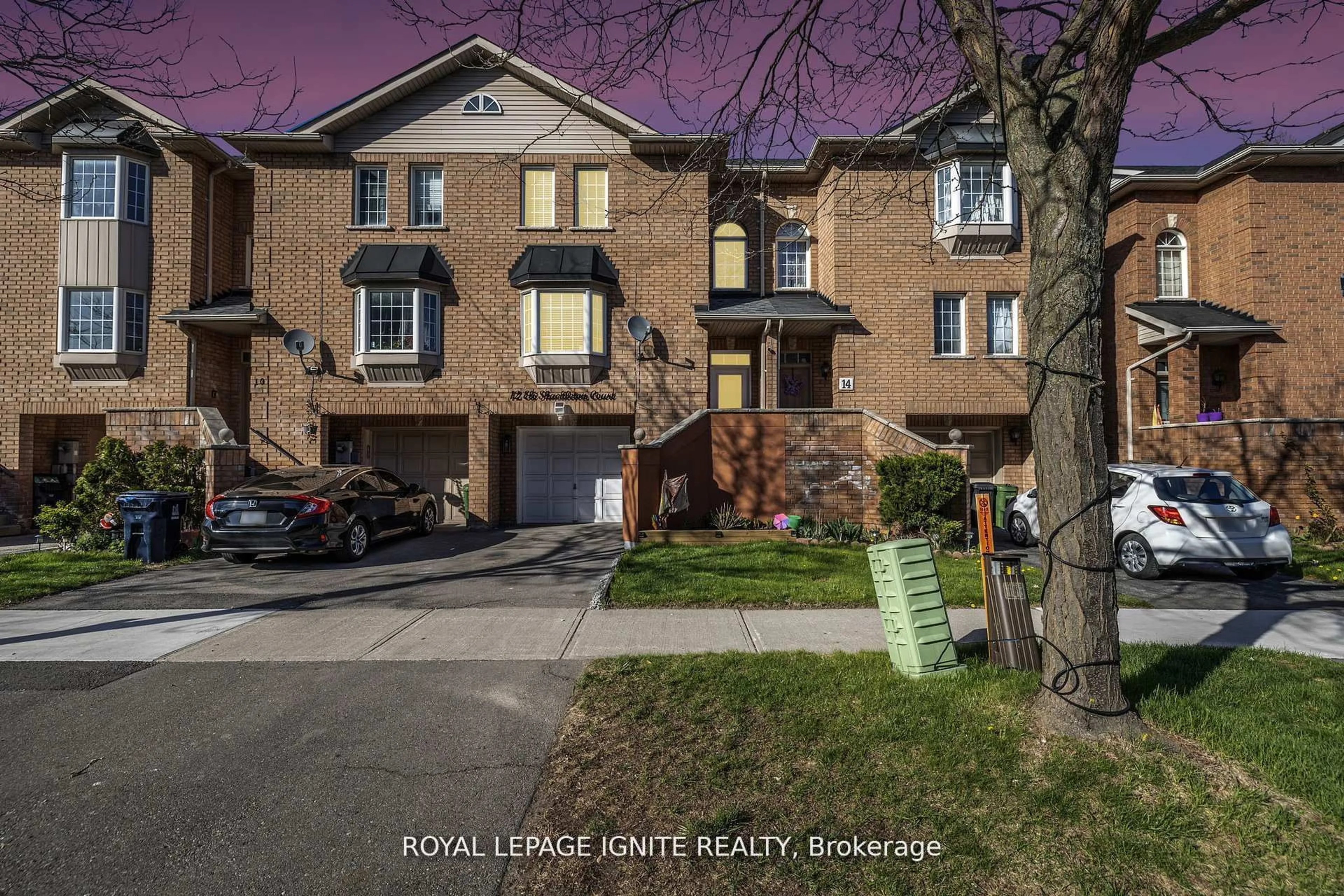 Home with brick exterior material, street for 12 Eli Shackleton Crt, Toronto Ontario M1E 5K3