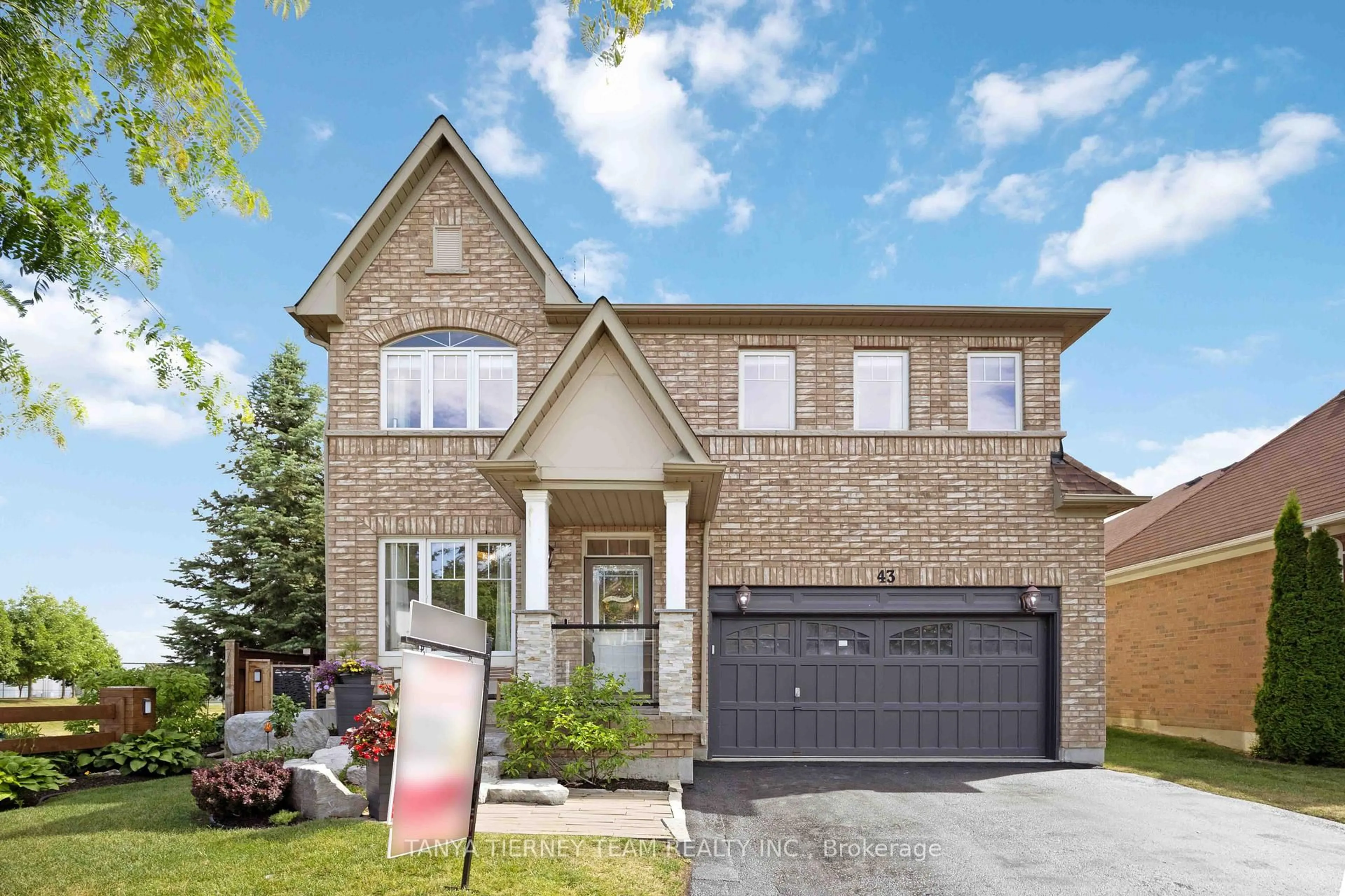 Home with brick exterior material, street for 43 Robert Attersley Dr, Whitby Ontario L1R 0B6