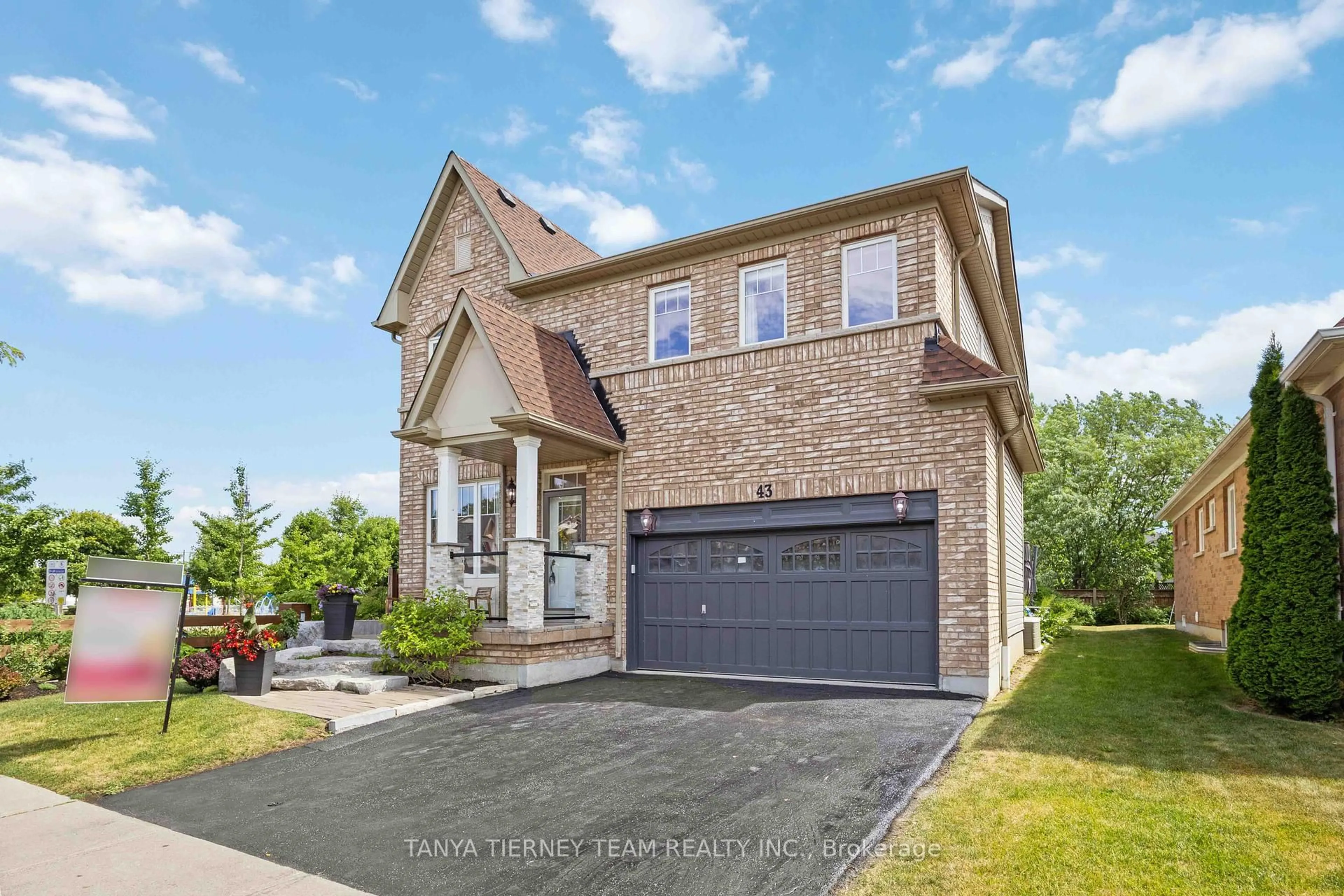 Home with brick exterior material, street for 43 Robert Attersley Dr, Whitby Ontario L1R 0B6
