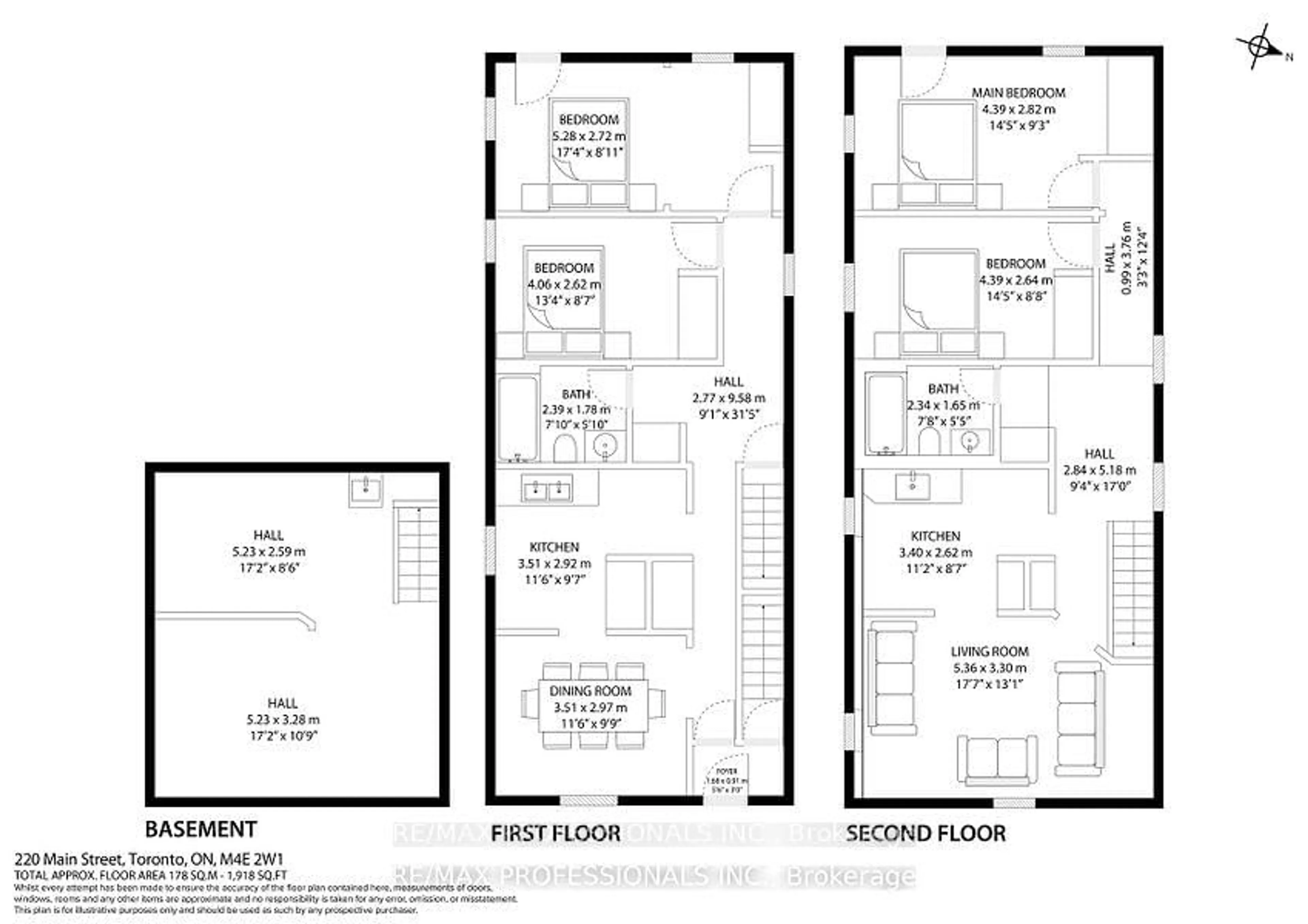 Floor plan for 220 Main St, Toronto Ontario M4E 2W1