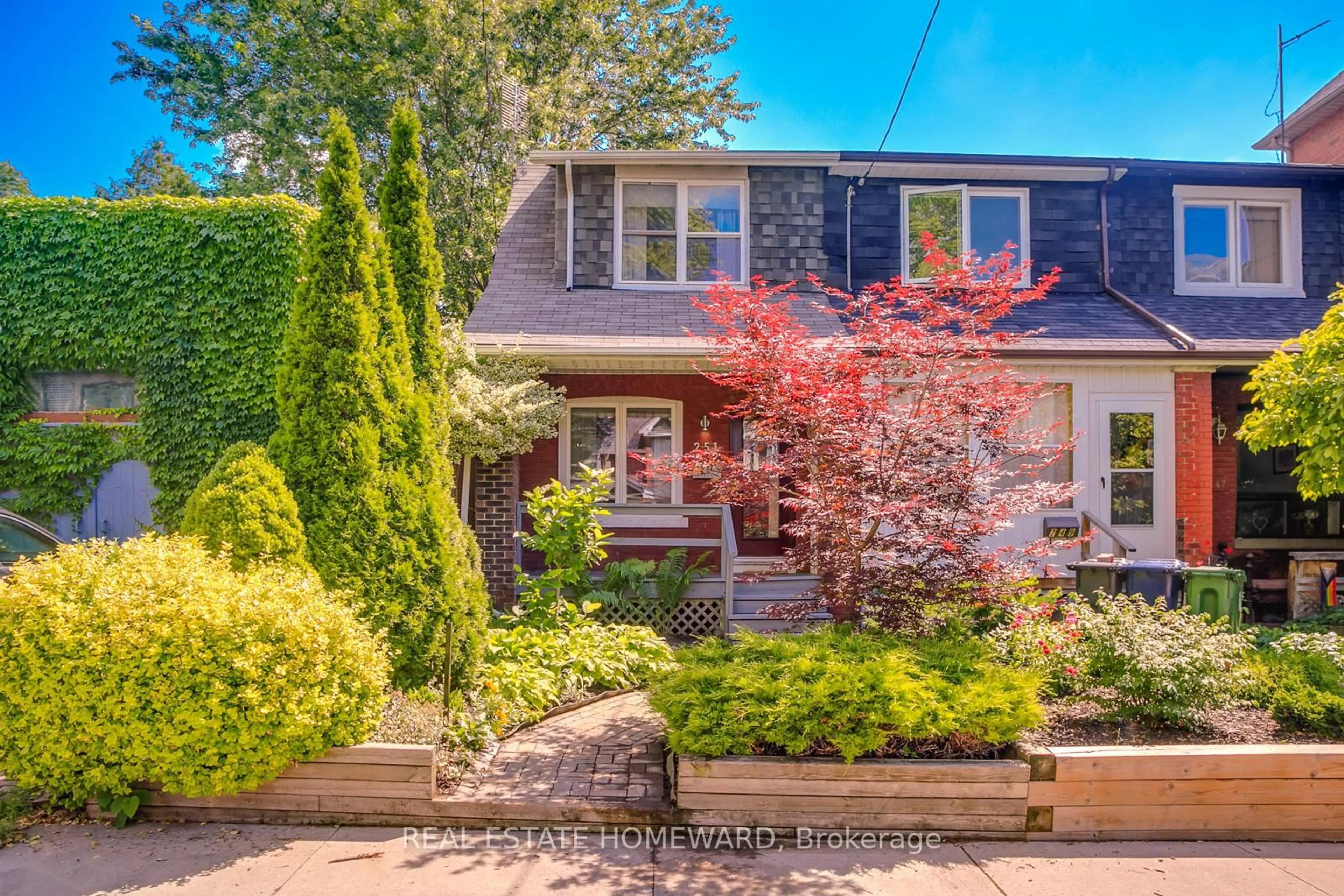 Home with brick exterior material, street for 251 Boston Ave, Toronto Ontario M4M 2V1