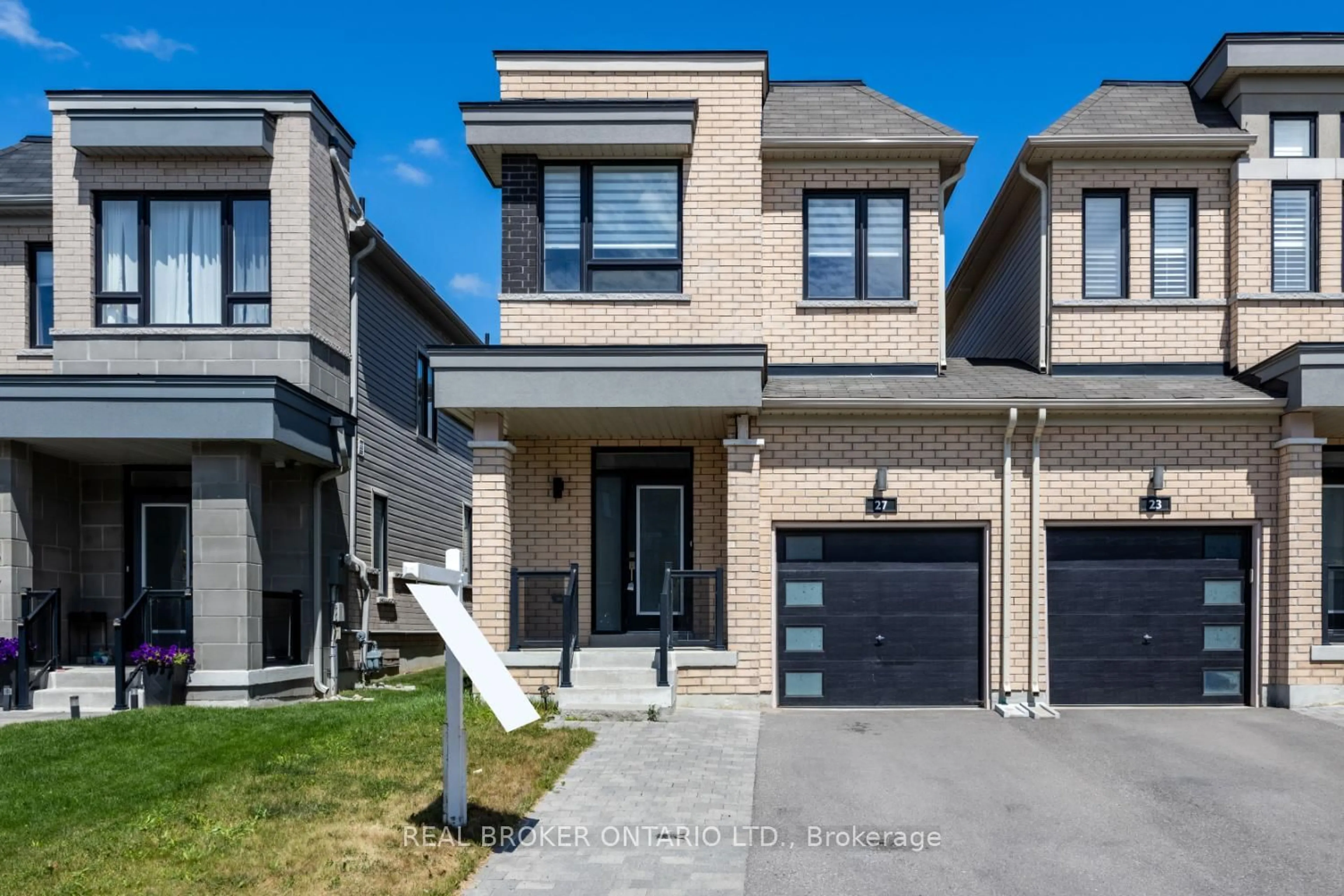 Home with brick exterior material, street for 27 Cryderman Lane, Clarington Ontario L1C 2W3