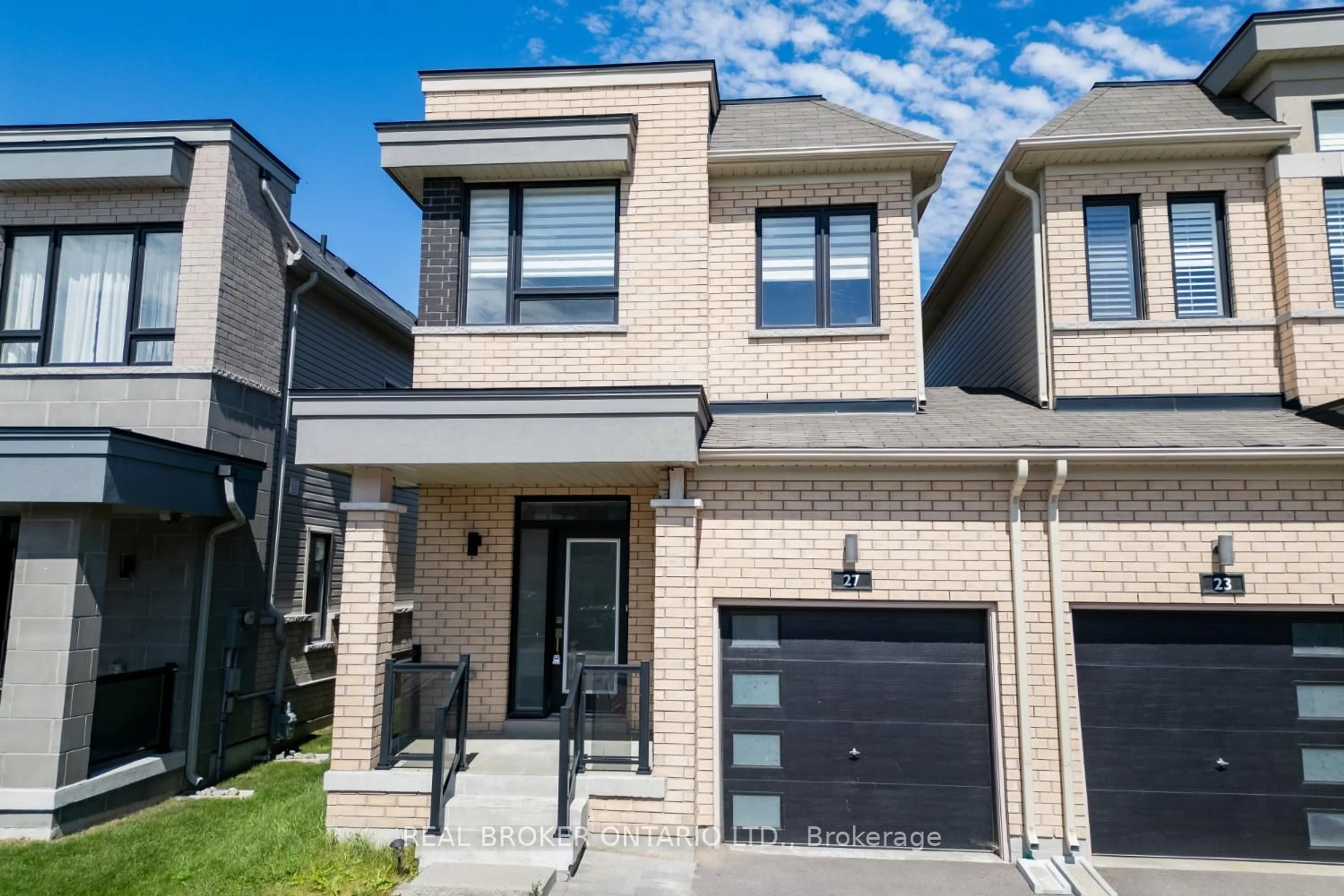 Home with brick exterior material, street for 27 Cryderman Lane, Clarington Ontario L1C 2W3
