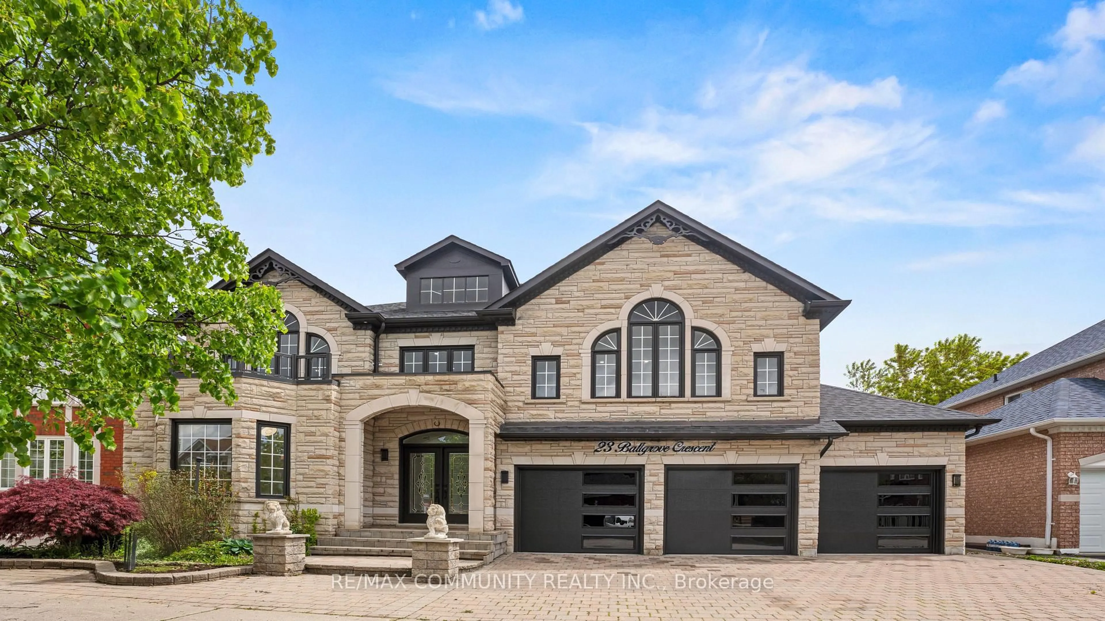 Home with brick exterior material, street for 23 Ballgrove Cres, Ajax Ontario L1T 4Z3