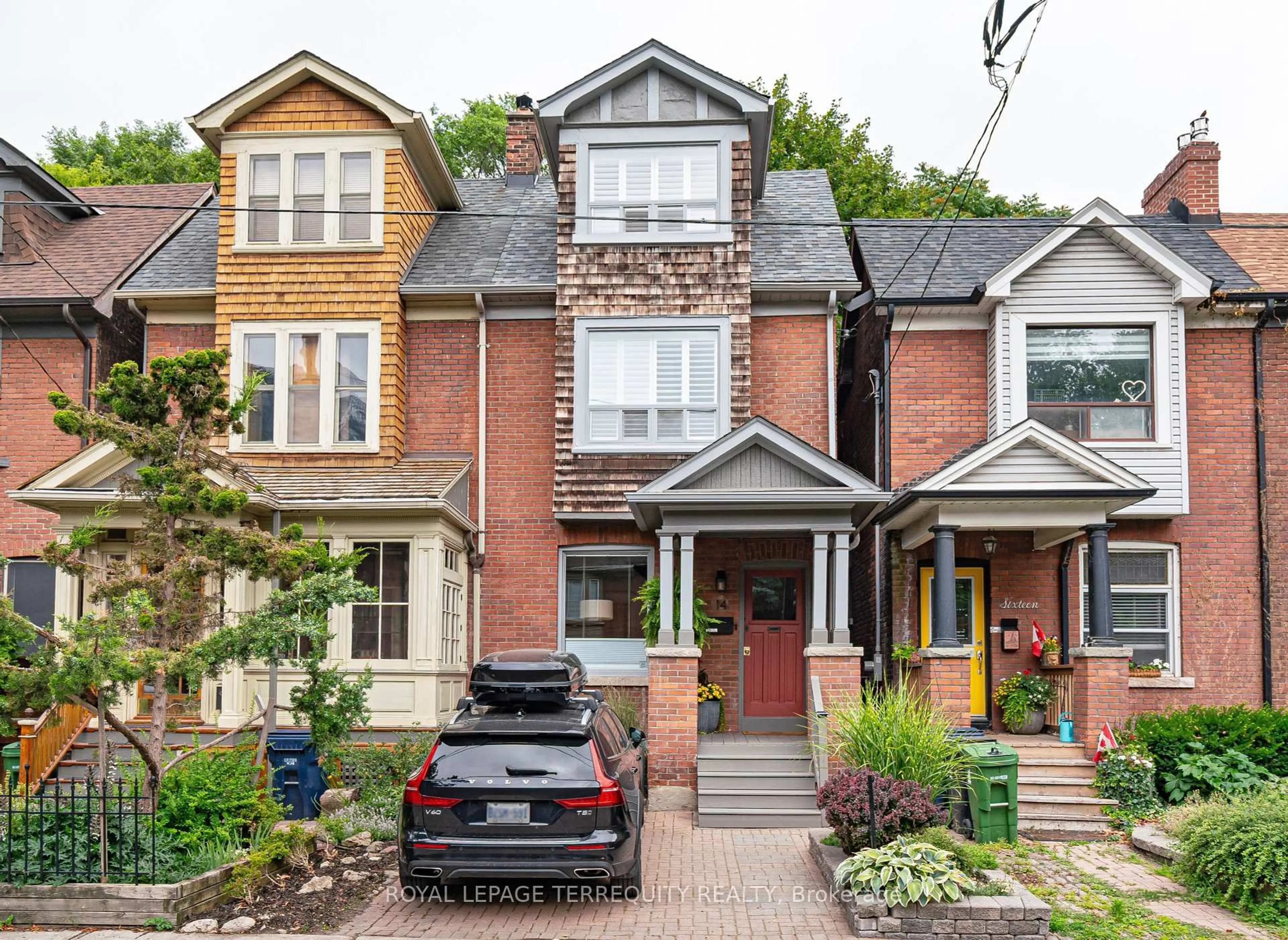 Home with brick exterior material, street for 14 Badgerow Ave, Toronto Ontario M4M 1V1