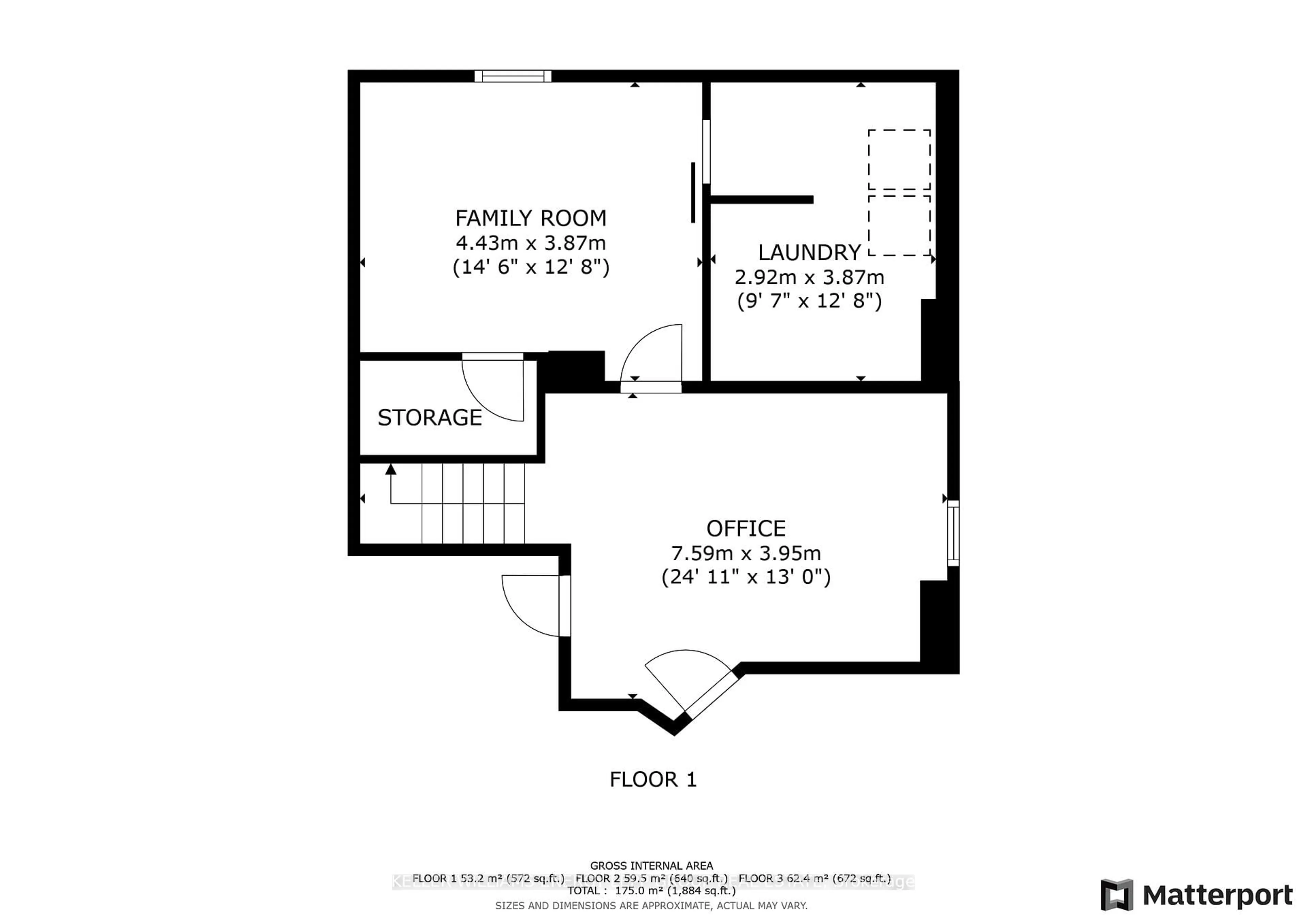 Floor plan for 5 Robert Correll Crt, Whitby Ontario L1R 2N7