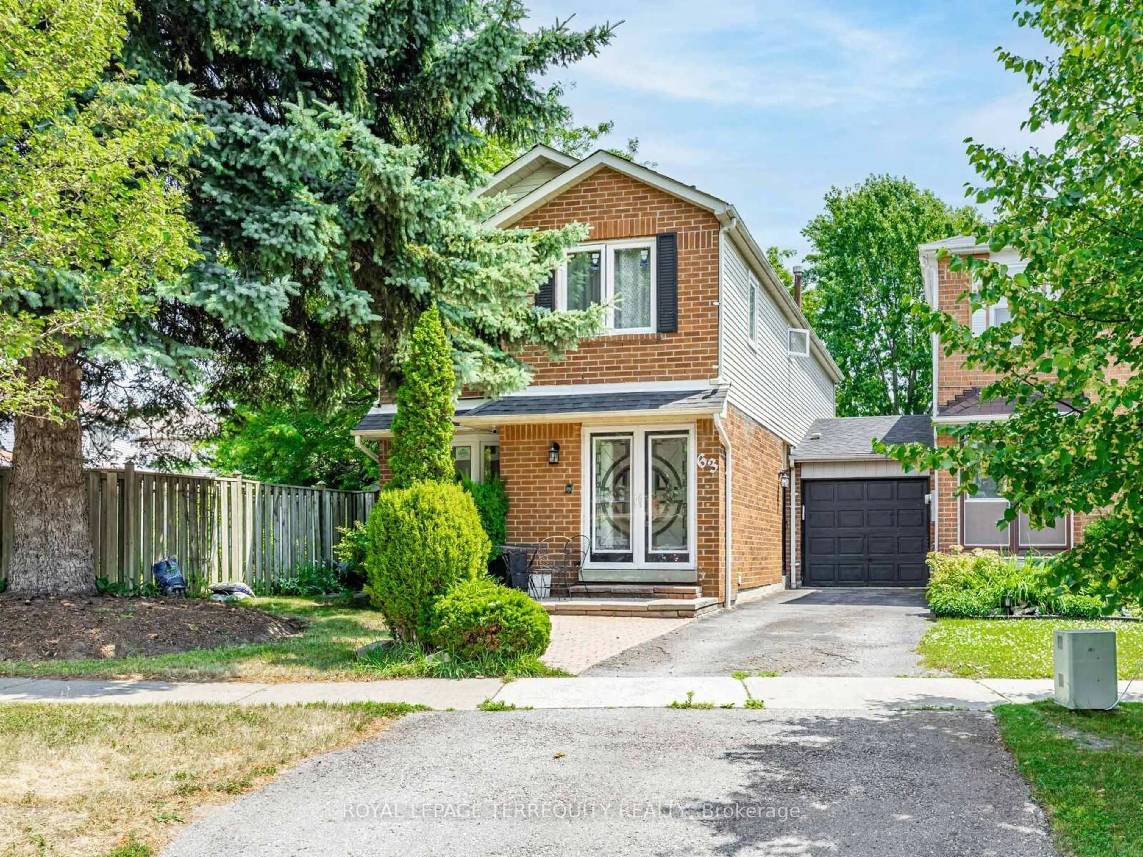 Home with brick exterior material, street for 63 Rotherglen Rd, Ajax Ontario L1S 5K3