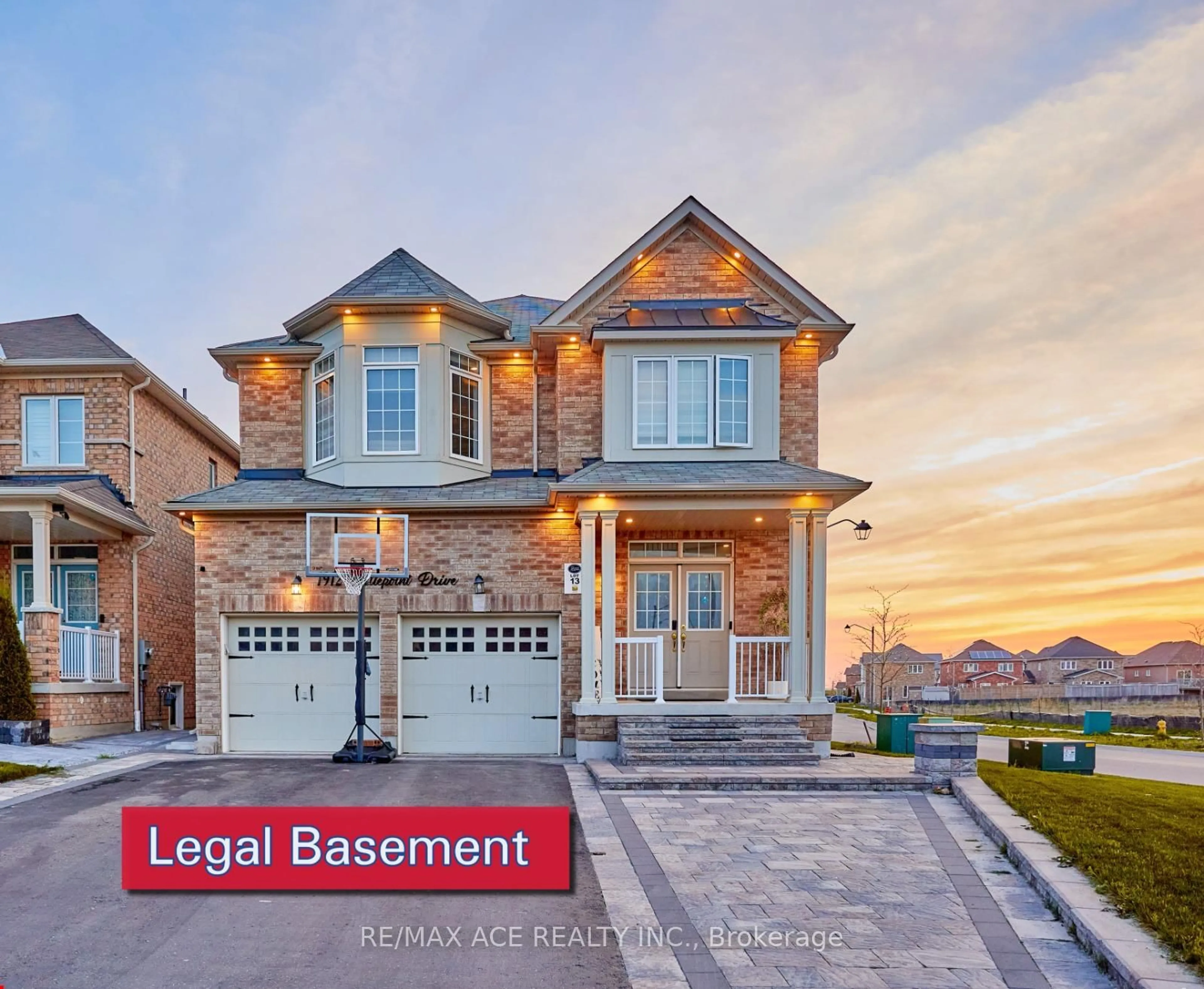 Home with brick exterior material, street for 1912 Castlepoint Dr, Oshawa Ontario L1K 0P2
