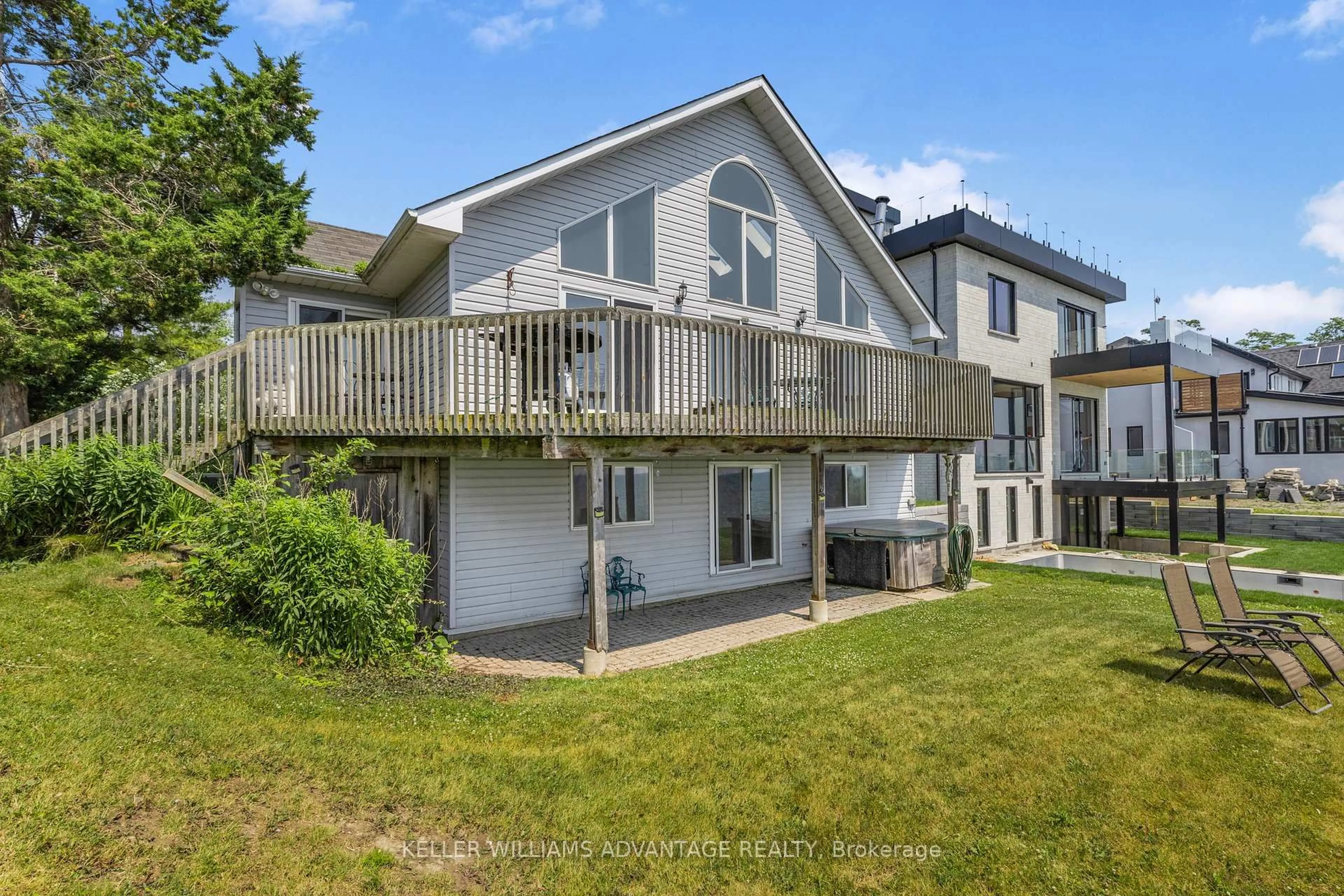 A pic from outside/outdoor area/front of a property/back of a property/a pic from drone, water/lake/river/ocean view for 58 Ontoro Blvd, Ajax Ontario L1Z 1X6