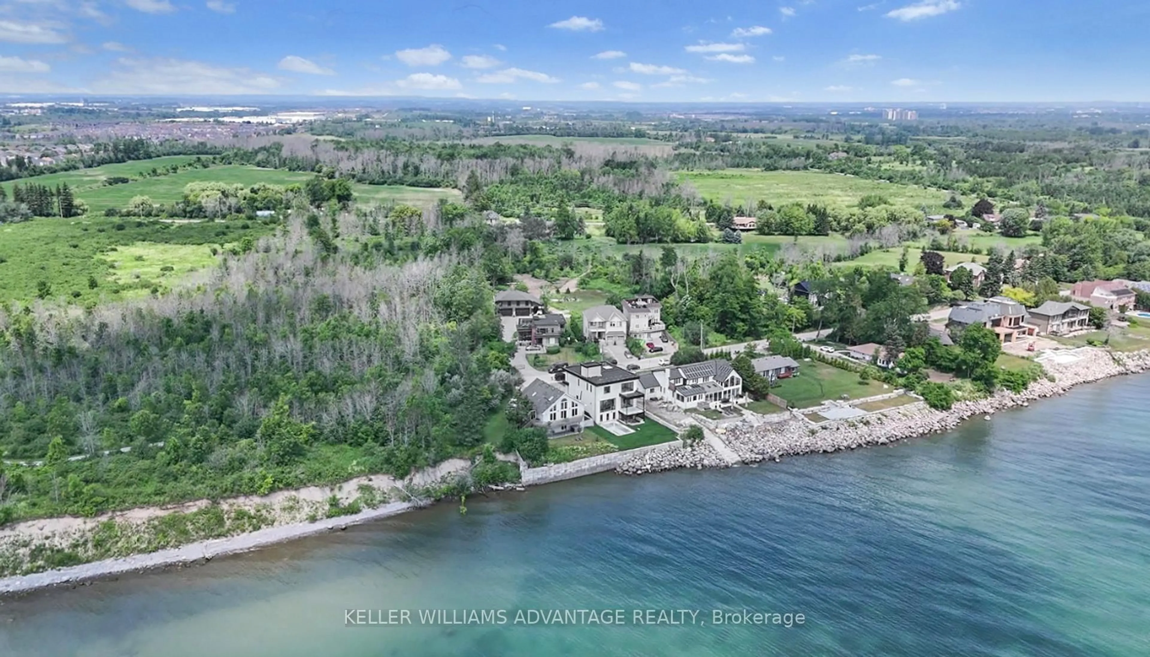 A pic from outside/outdoor area/front of a property/back of a property/a pic from drone, water/lake/river/ocean view for 58 Ontoro Blvd, Ajax Ontario L1Z 1X6