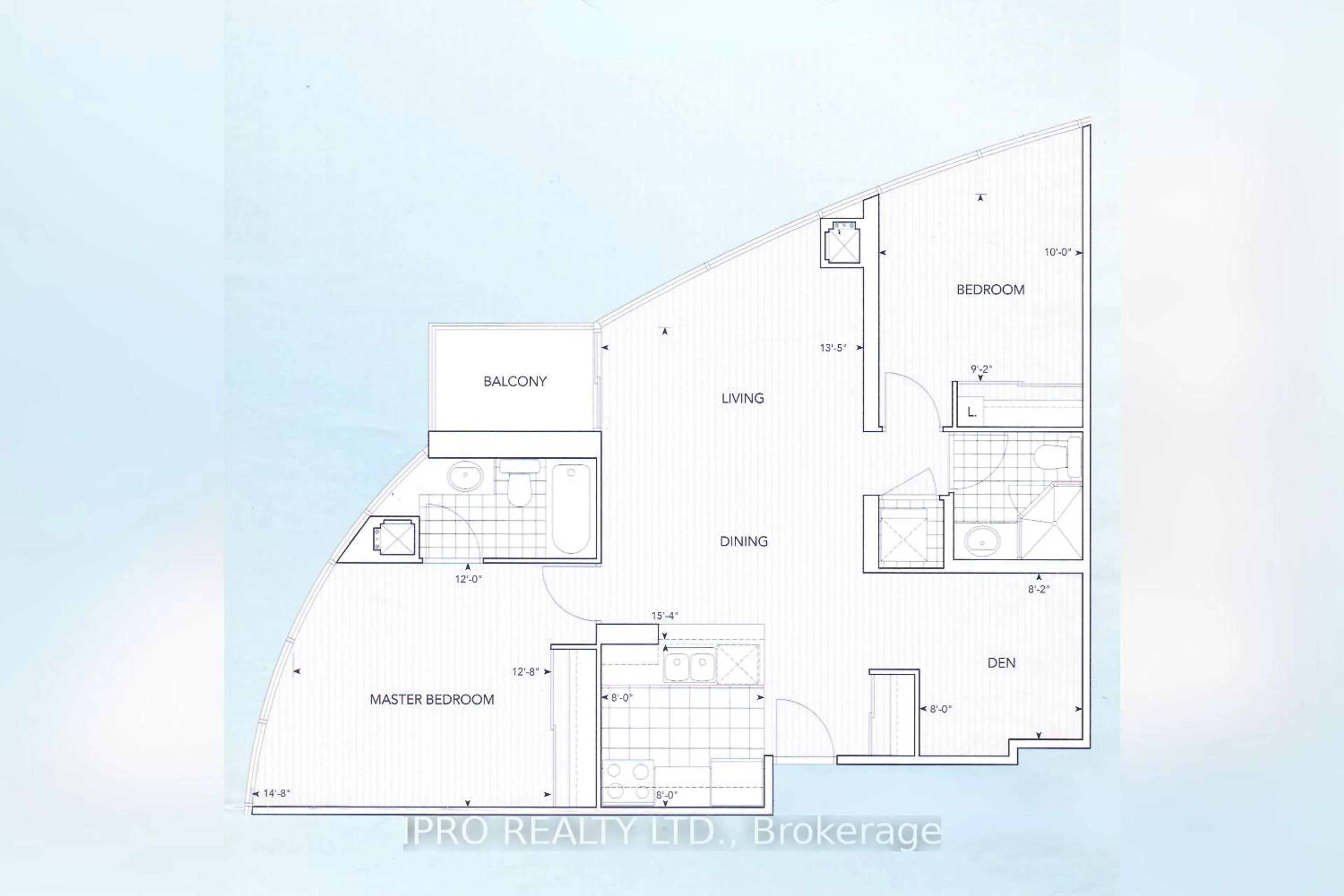 Floor plan for 83 Borough Dr #2106, Toronto Ontario M1P 5E4