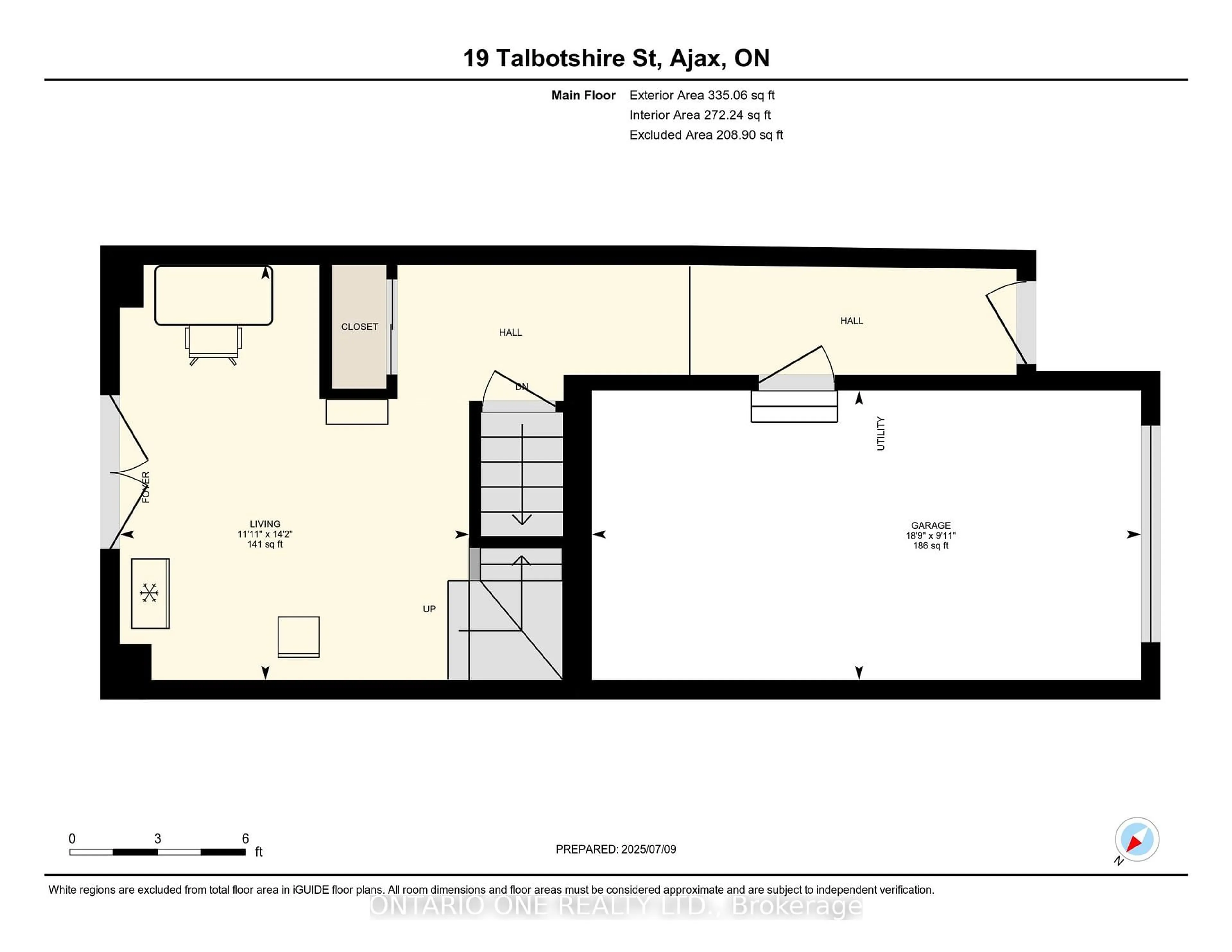 Floor plan for 19 Talbotshire St, Ajax Ontario L1S 0A6