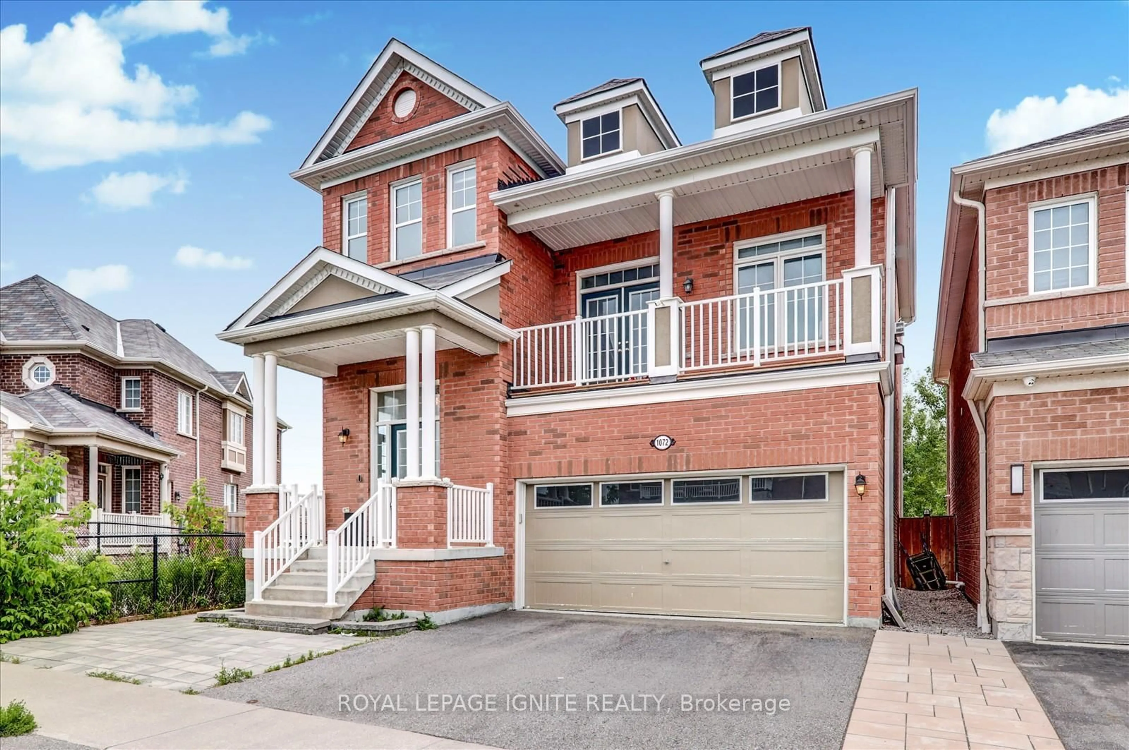 Home with brick exterior material, street for 1072 Foxtail Cres, Pickering Ontario L1X 0E7