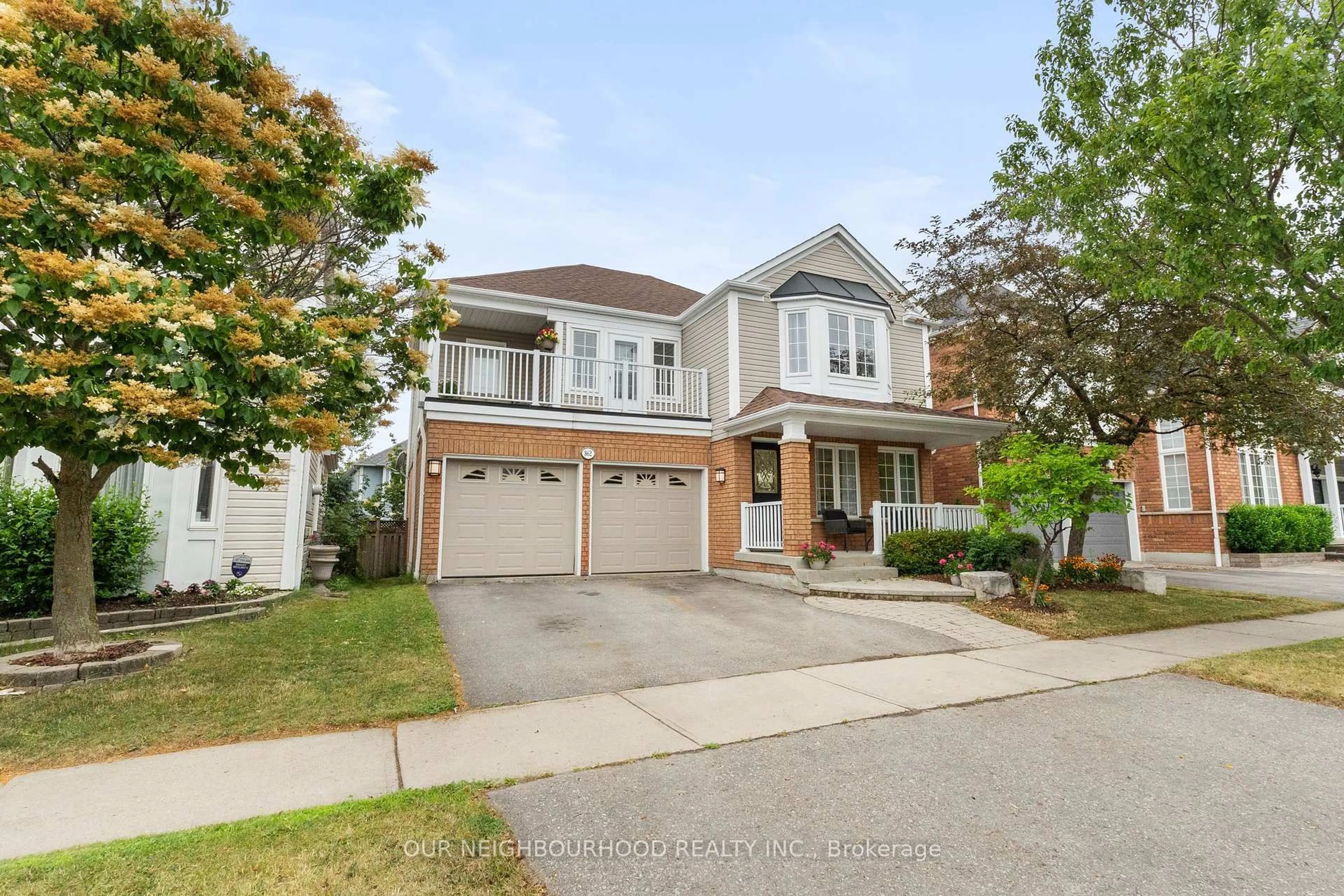 Home with brick exterior material, street for 862 Audley Rd, Ajax Ontario L1Z 1M4