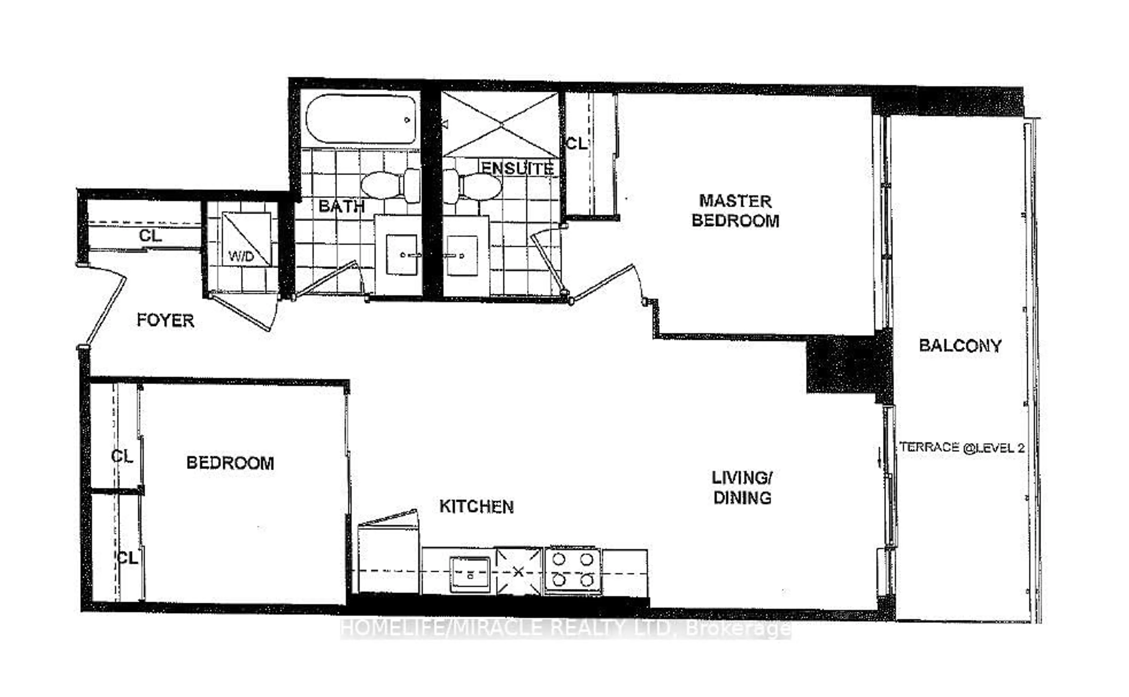 Floor plan for 1455 Celebration Dr #302, Pickering Ontario L1W 1L8