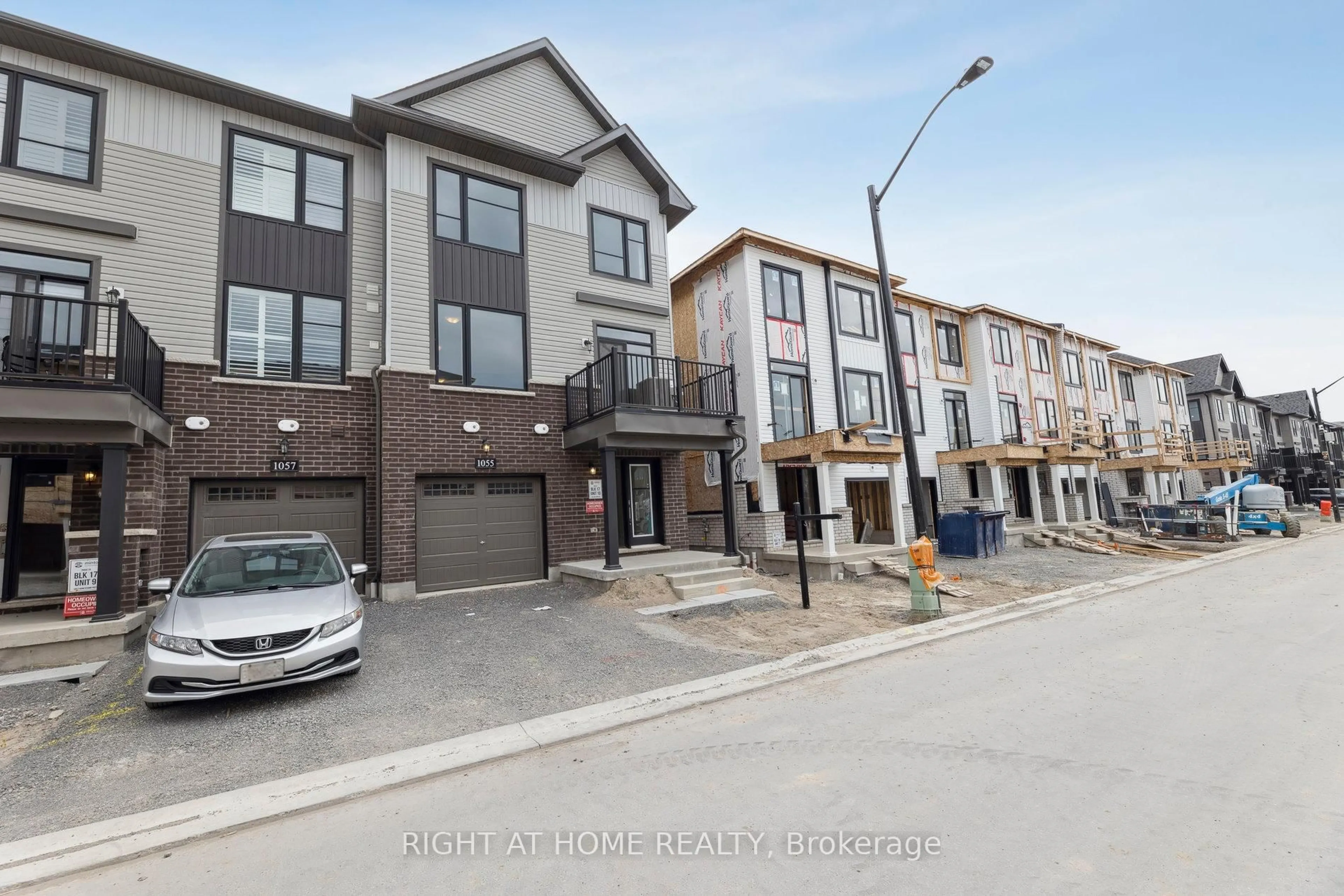 A pic from outside/outdoor area/front of a property/back of a property/a pic from drone, street for 1055 Honeycomb Path, Oshawa Ontario L1H 8L7