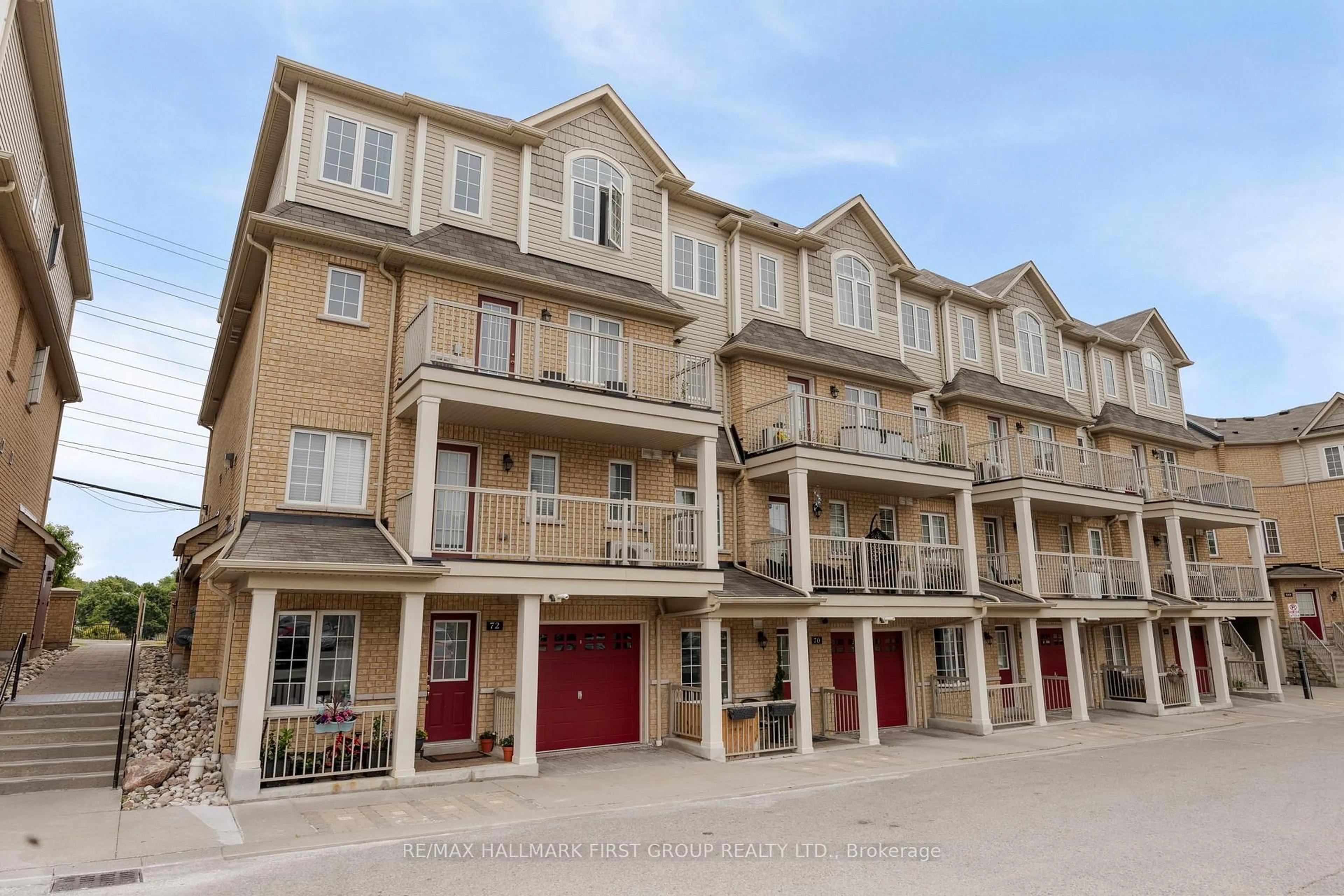 A pic from outside/outdoor area/front of a property/back of a property/a pic from drone, building for 70 Abela Lane, Ajax Ontario L1T 0M9
