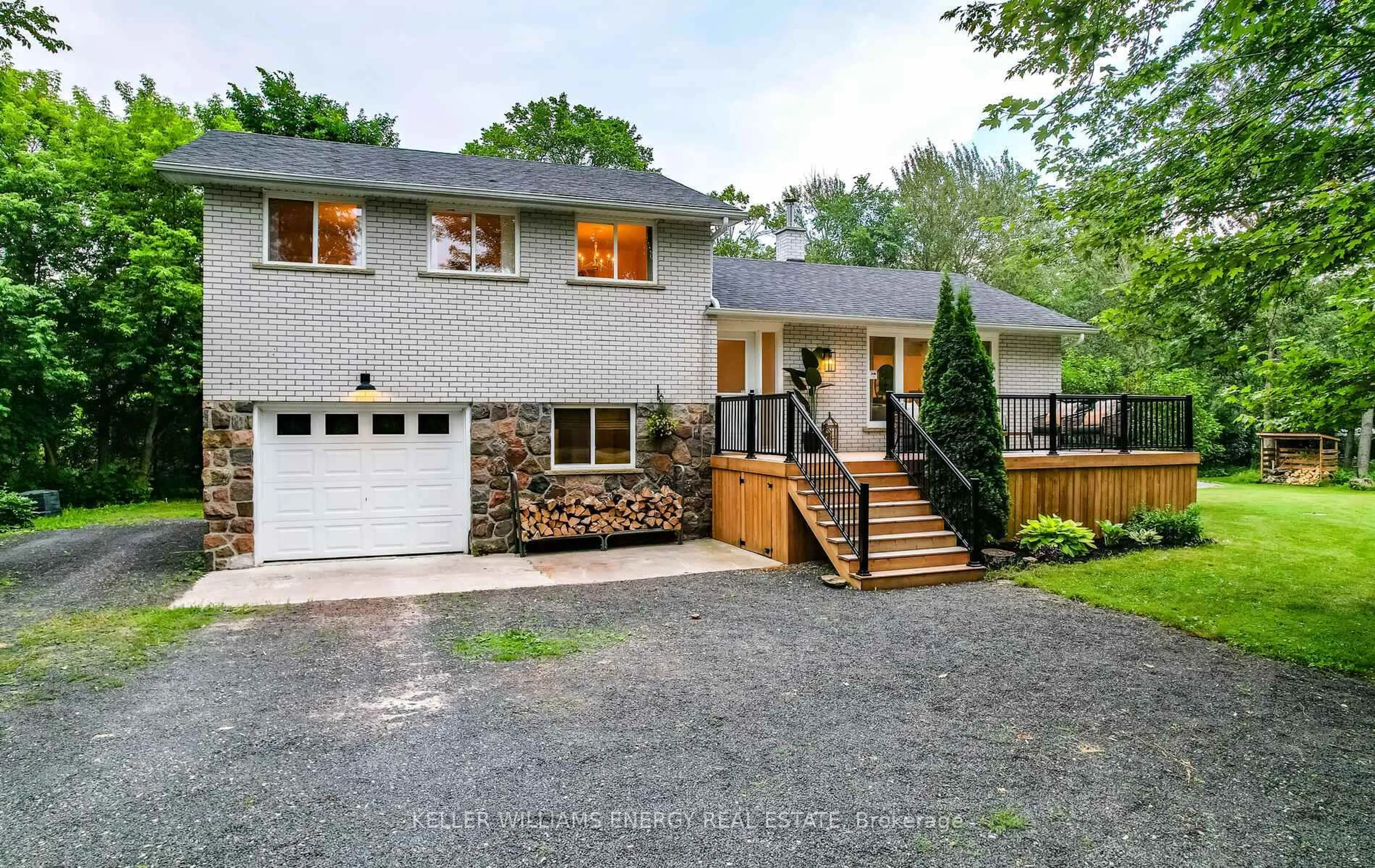 Home with brick exterior material, street for 19375 Mississaugas Tr, Scugog Ontario L9L 1B6