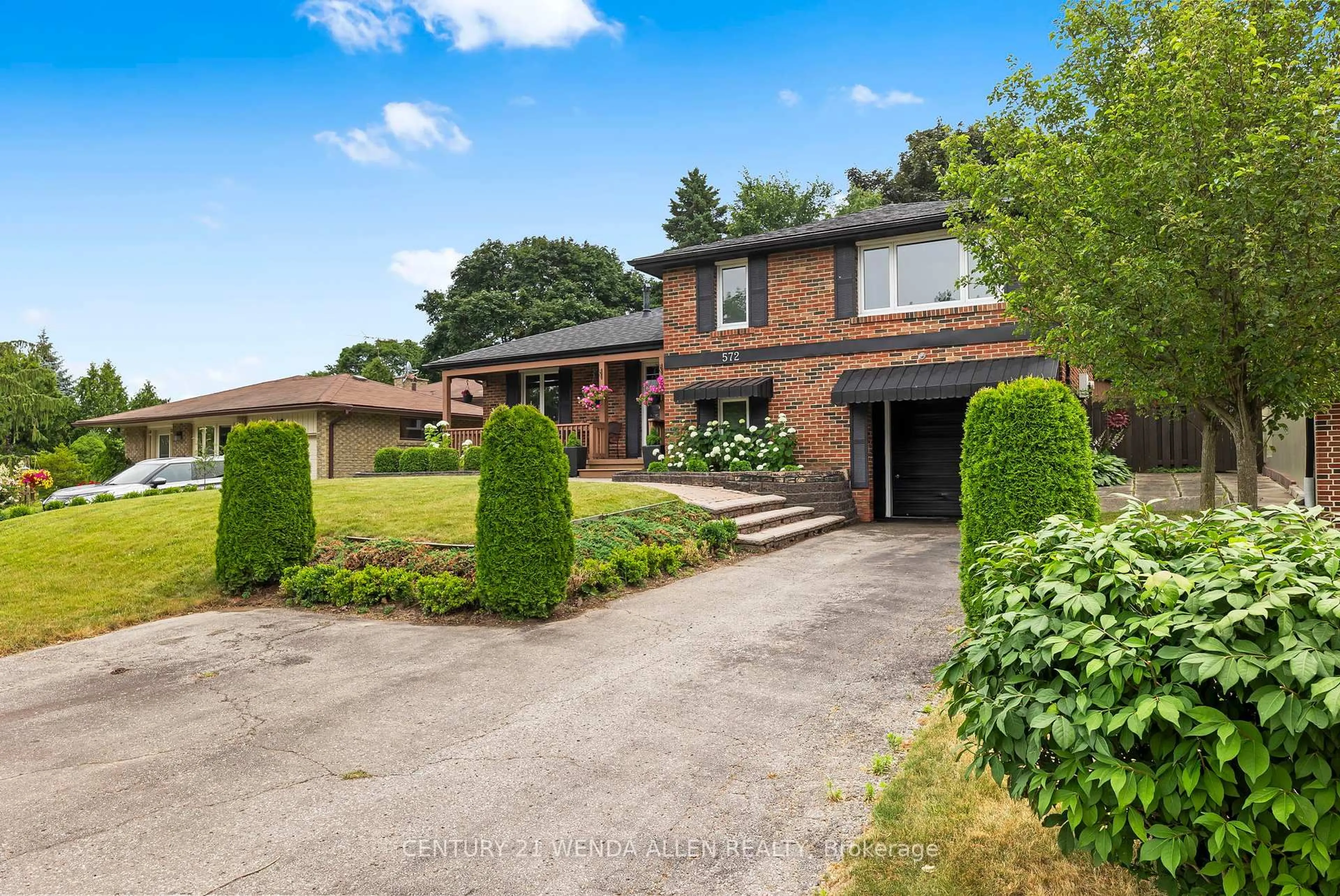 Home with brick exterior material, street for 572 Arnhem Dr, Oshawa Ontario L1G 2J6