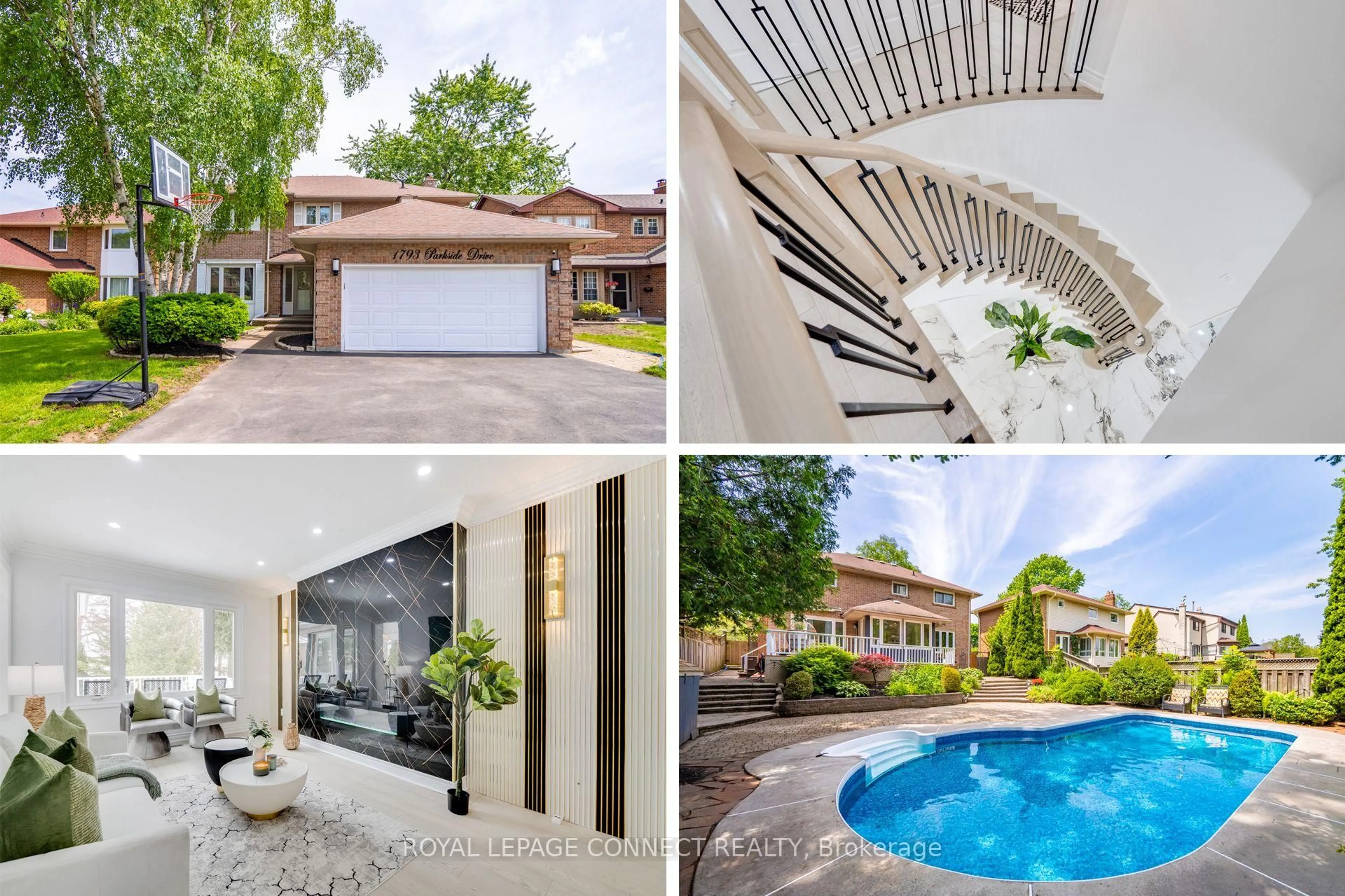 A pic from outside/outdoor area/front of a property/back of a property/a pic from drone, street for 1793 Parkside Dr, Pickering Ontario L1V 3N9