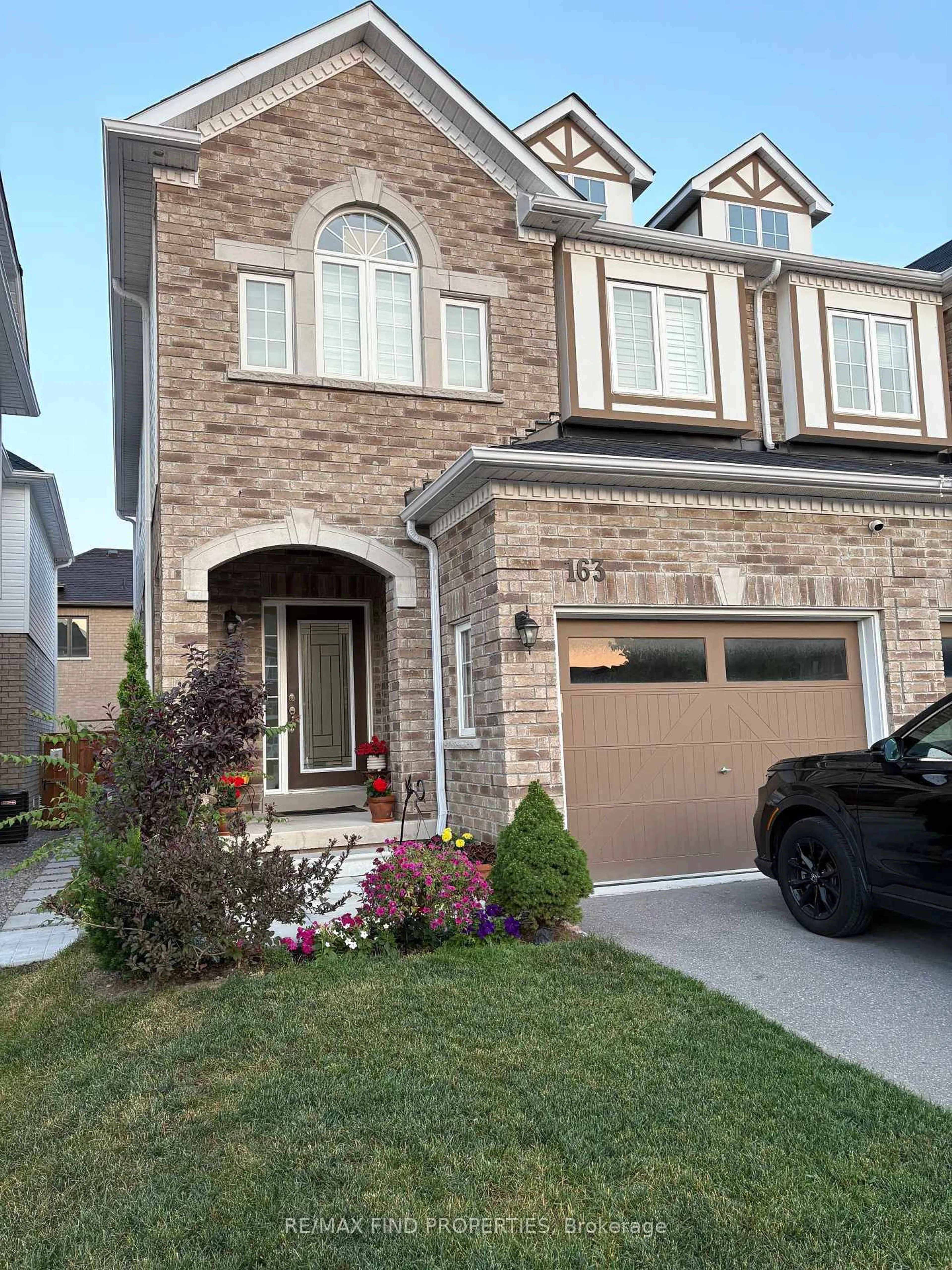 Home with brick exterior material, street for 163 Whitefoot Cres, Ajax Ontario L1Z 2E3