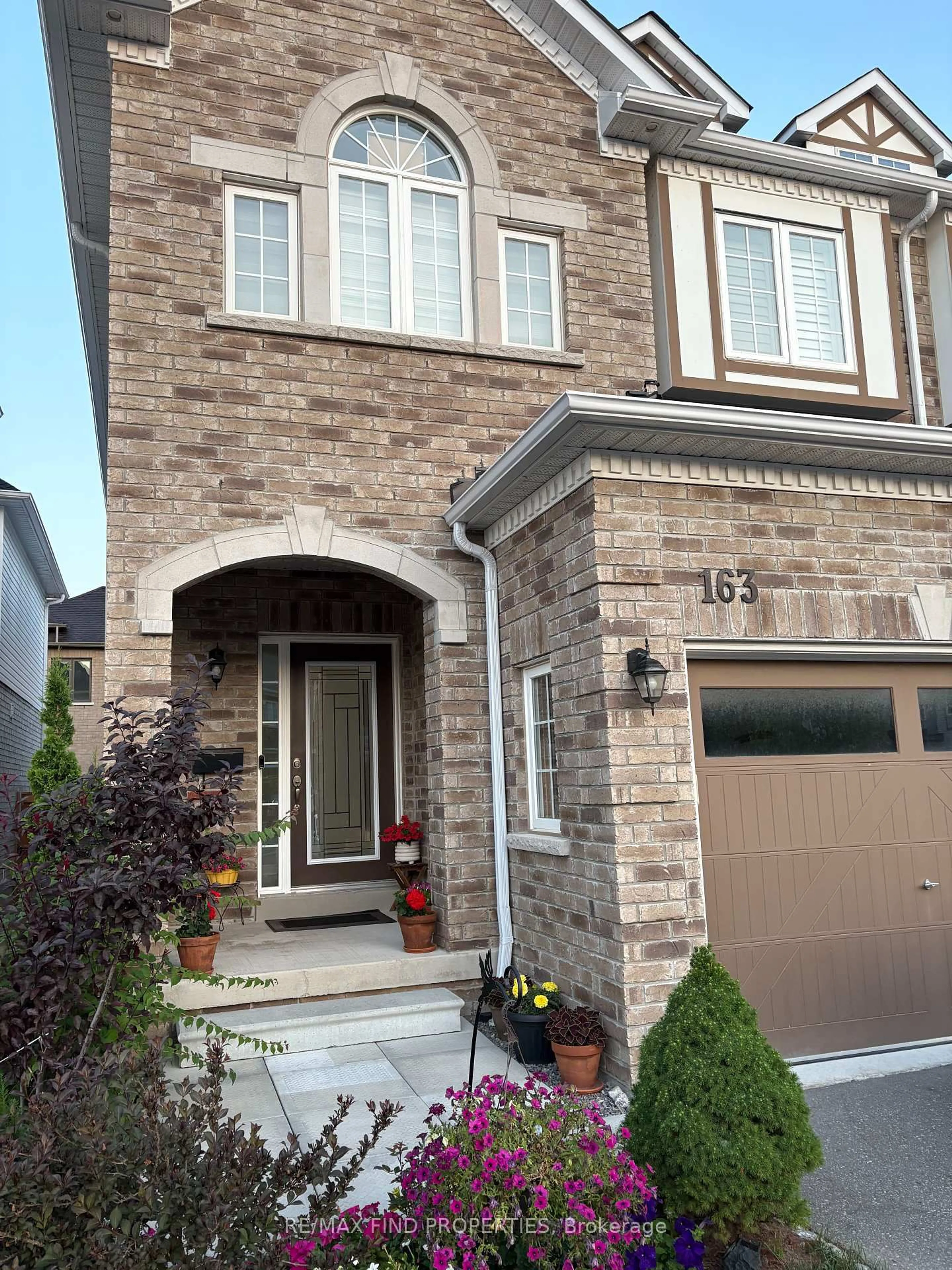 Home with brick exterior material, street for 163 Whitefoot Cres, Ajax Ontario L1Z 2E3