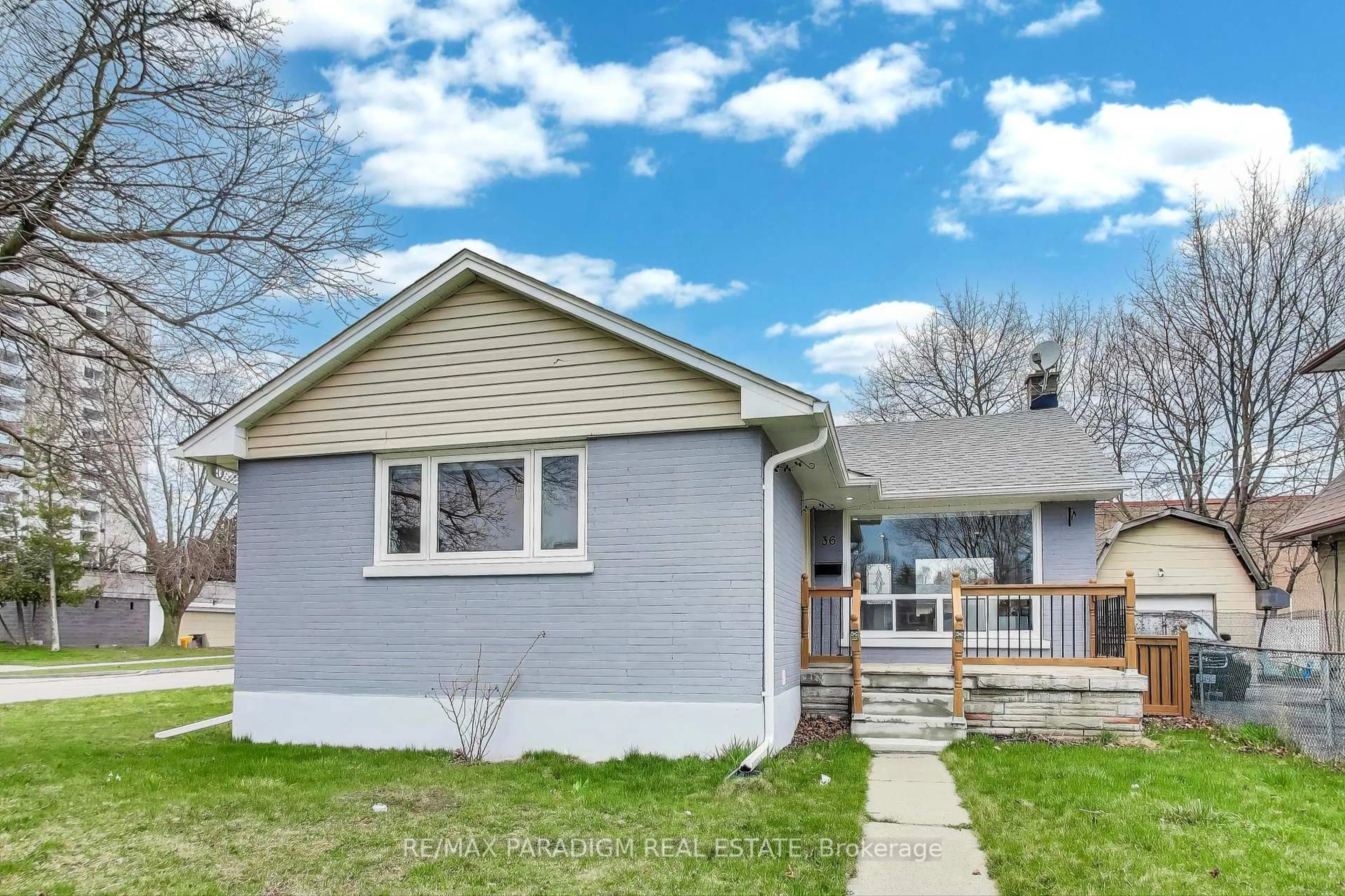 Home with vinyl exterior material, street for 36 Rideout St, Ajax Ontario L1S 1P8