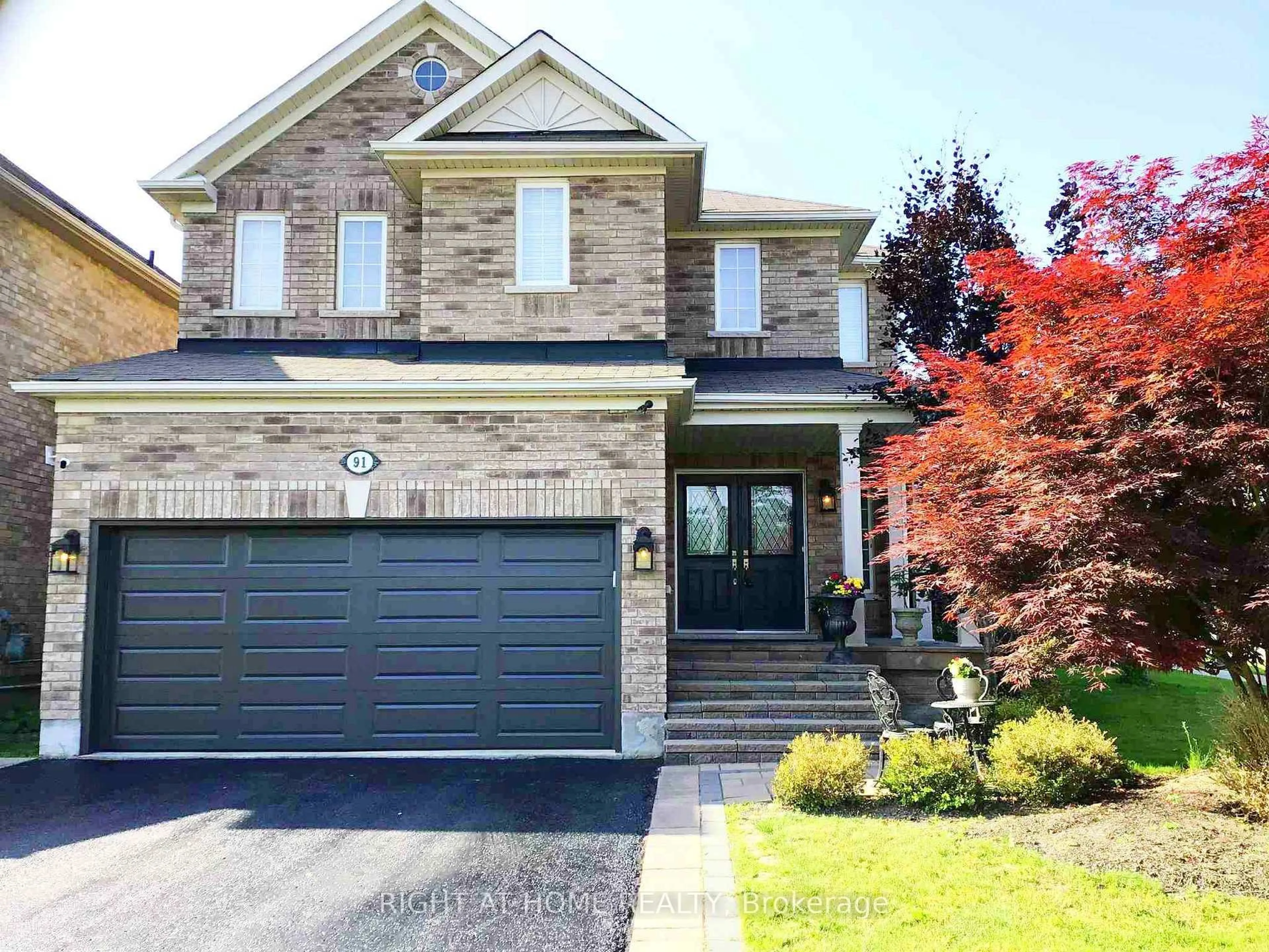 Home with brick exterior material, street for 91 Florence Dr, Whitby Ontario L1R 0K4