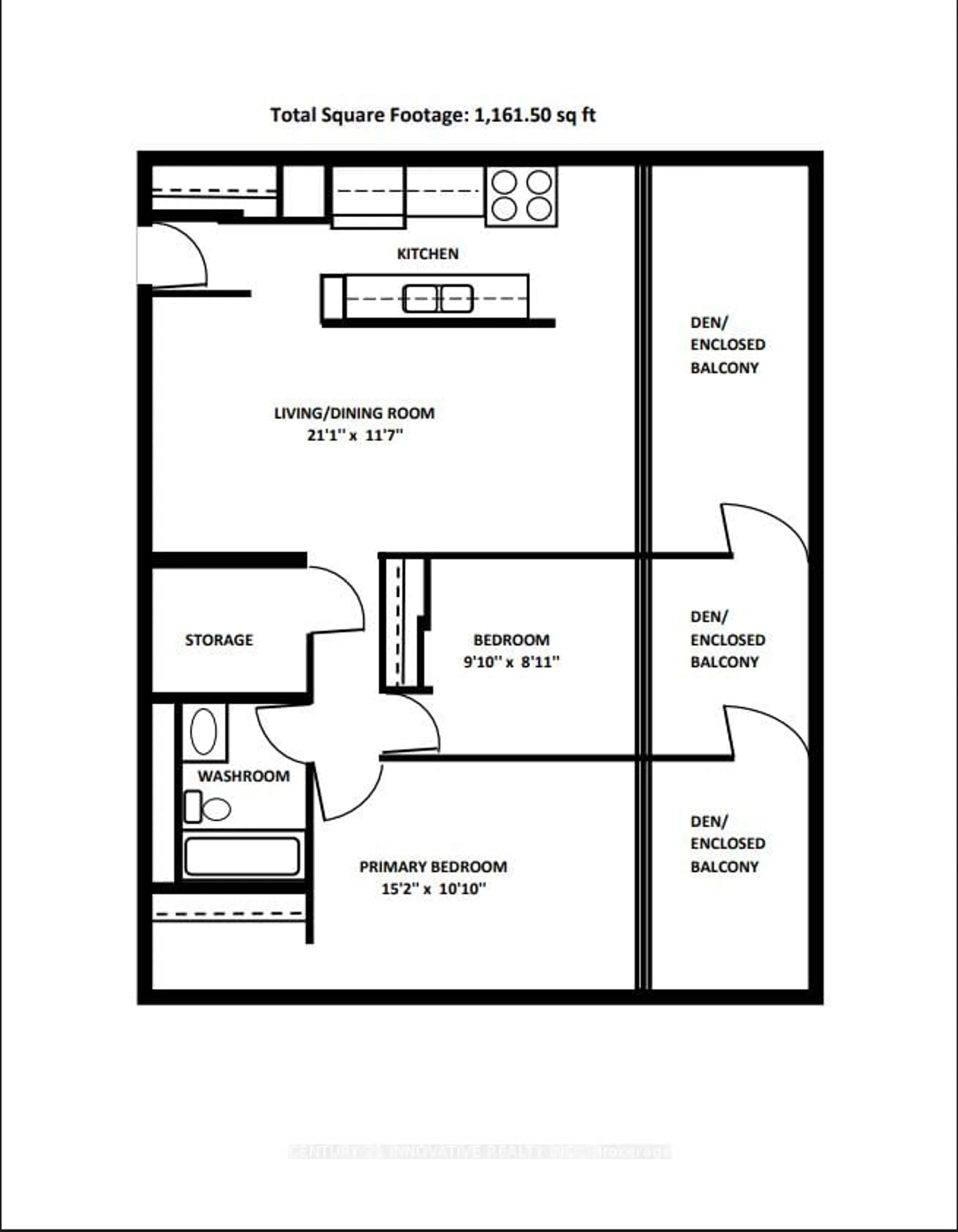 Floor plan for 5580 Sheppard Ave #308, Toronto Ontario M1B 2L3