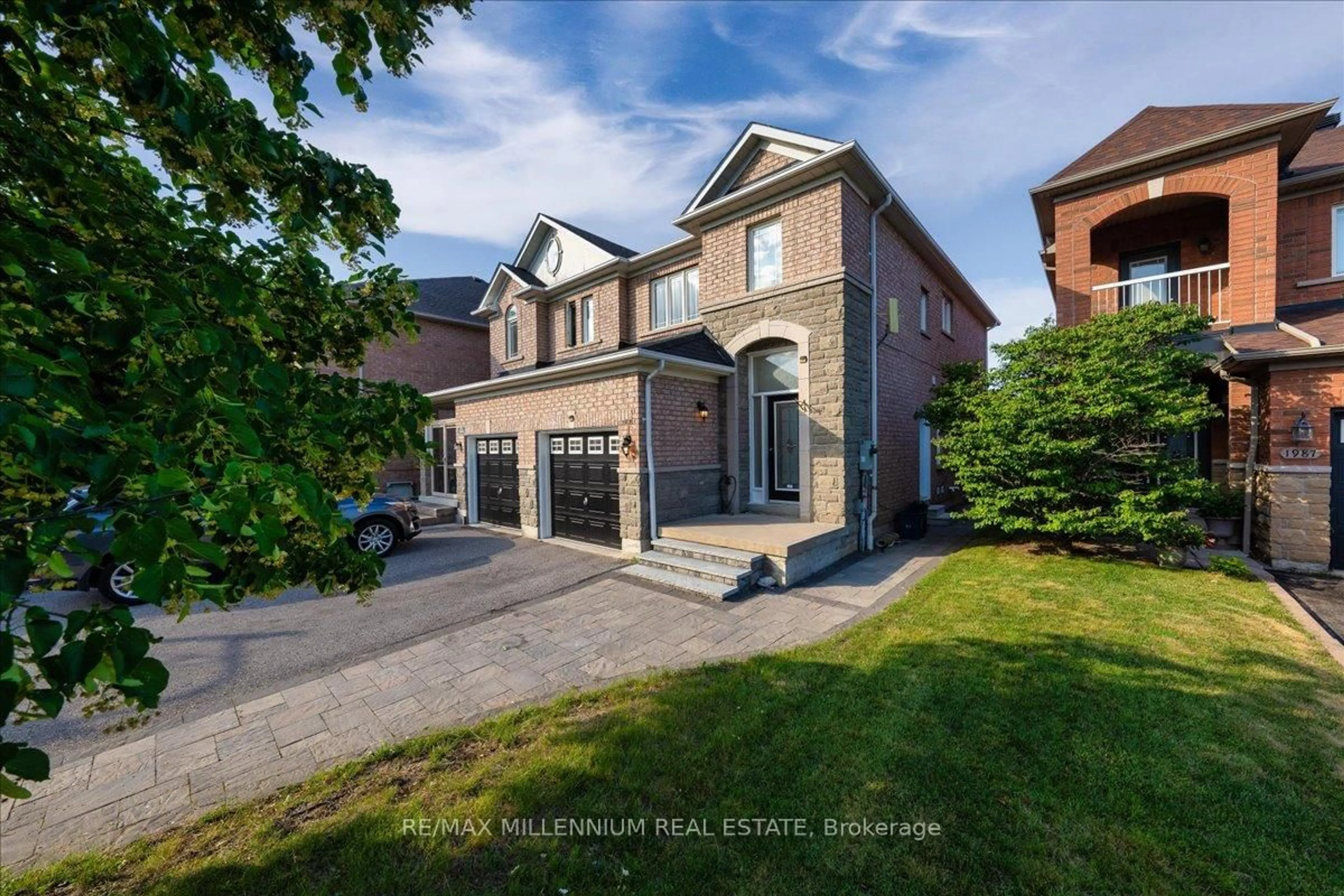 Home with brick exterior material, street for 1989 Calvington Dr, Pickering Ontario L1V 7J3