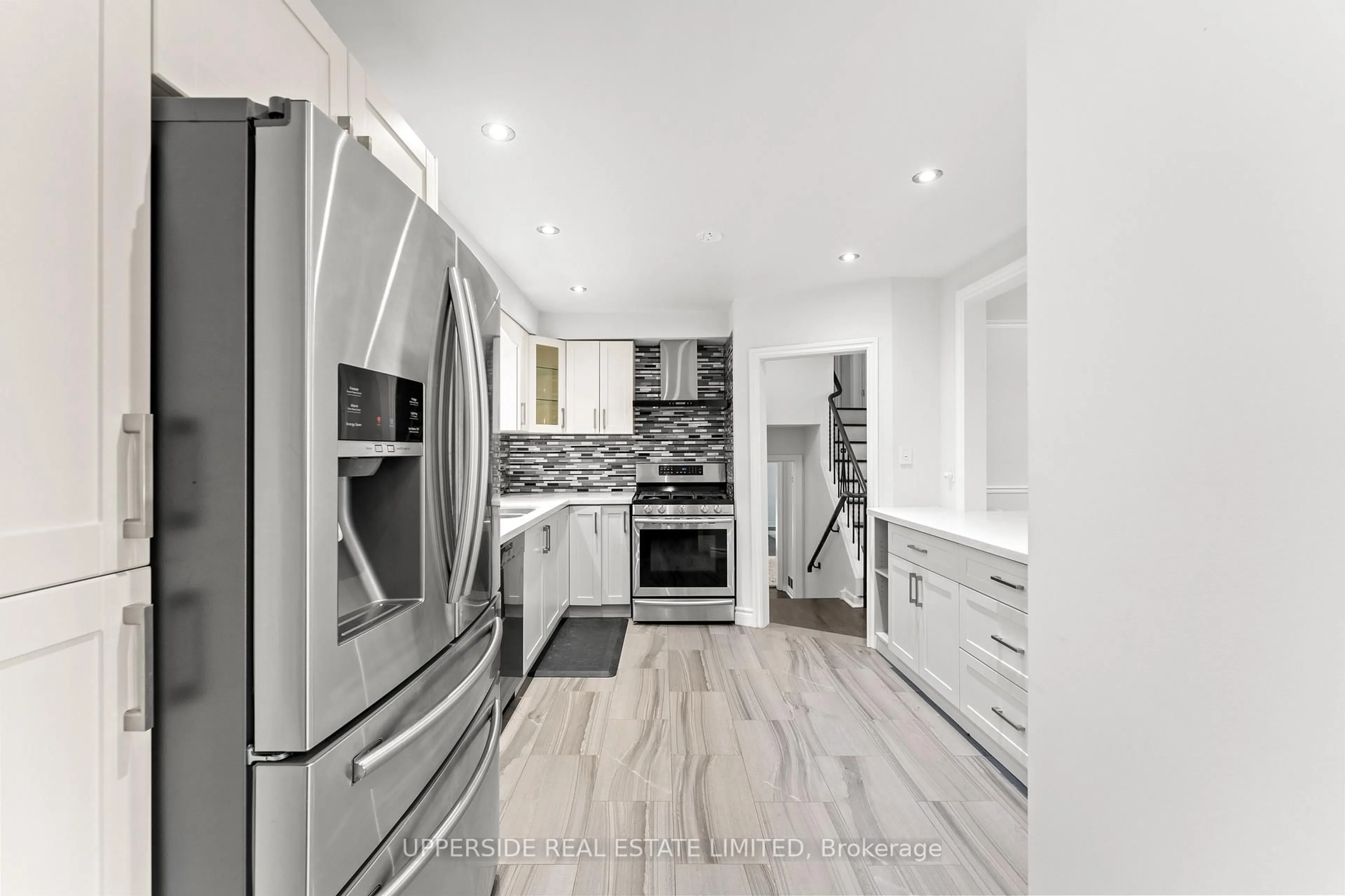 Contemporary kitchen, ceramic/tile floor for 16 Janellan Terr, Toronto Ontario M1E 3M9