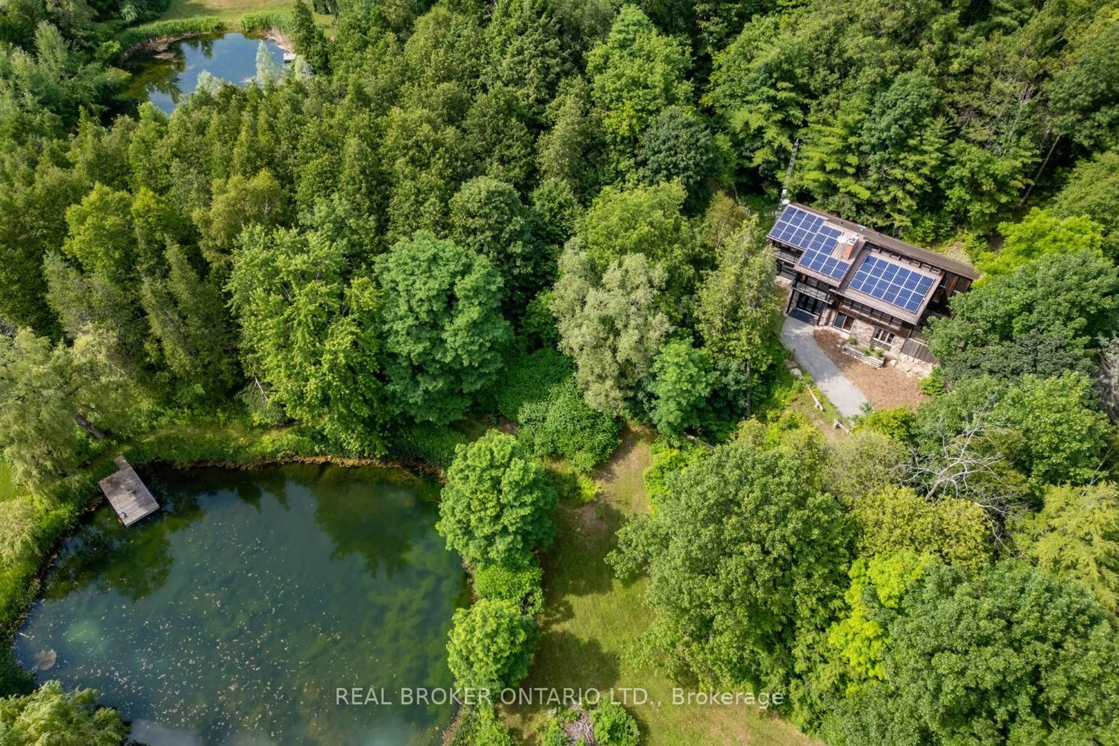 A pic from outside/outdoor area/front of a property/back of a property/a pic from drone, water/lake/river/ocean view for 4204 Concession Road 8, Clarington Ontario L0B 1M0