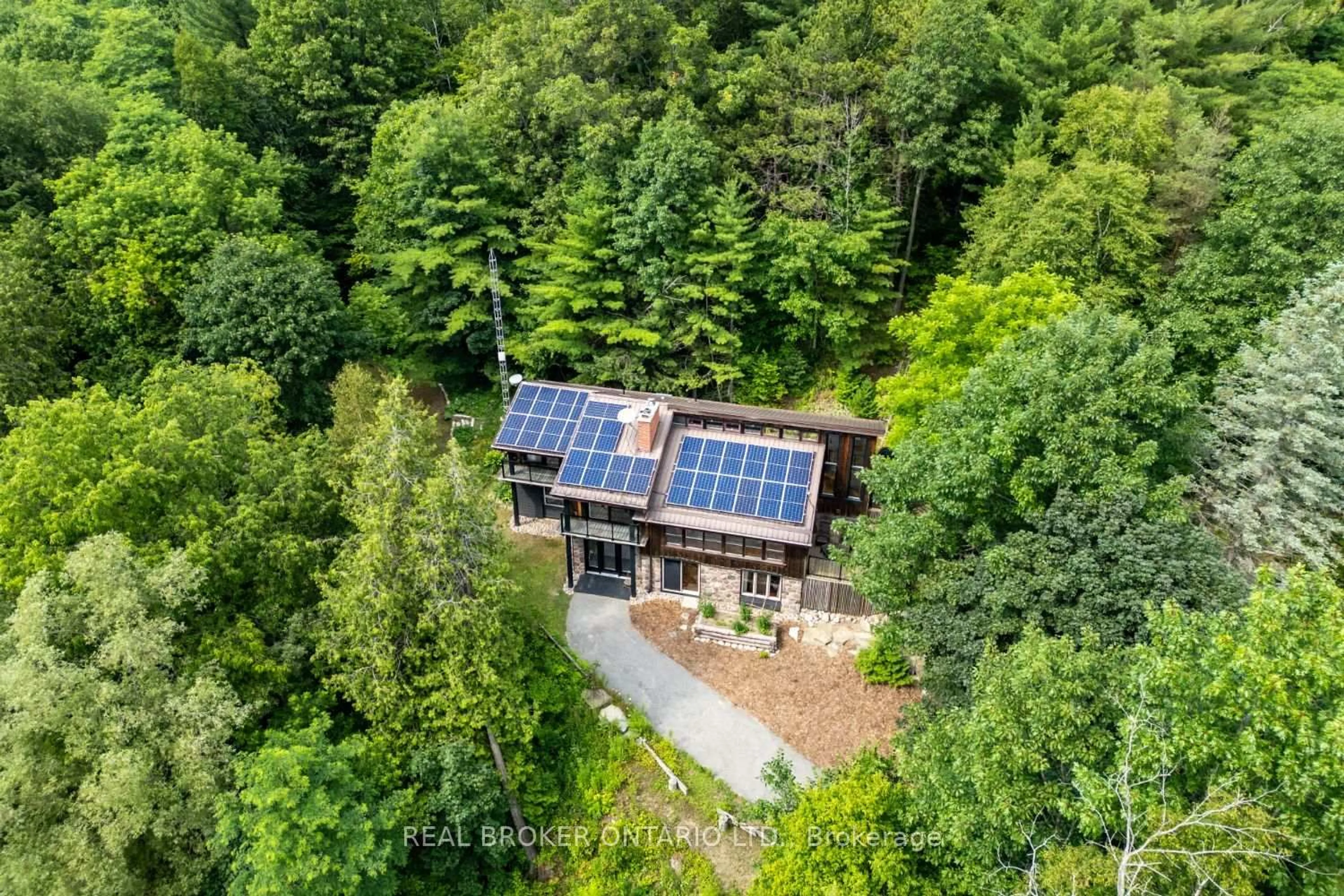 A pic from outside/outdoor area/front of a property/back of a property/a pic from drone, forest/trees view for 4204 Concession Road 8, Clarington Ontario L0B 1M0