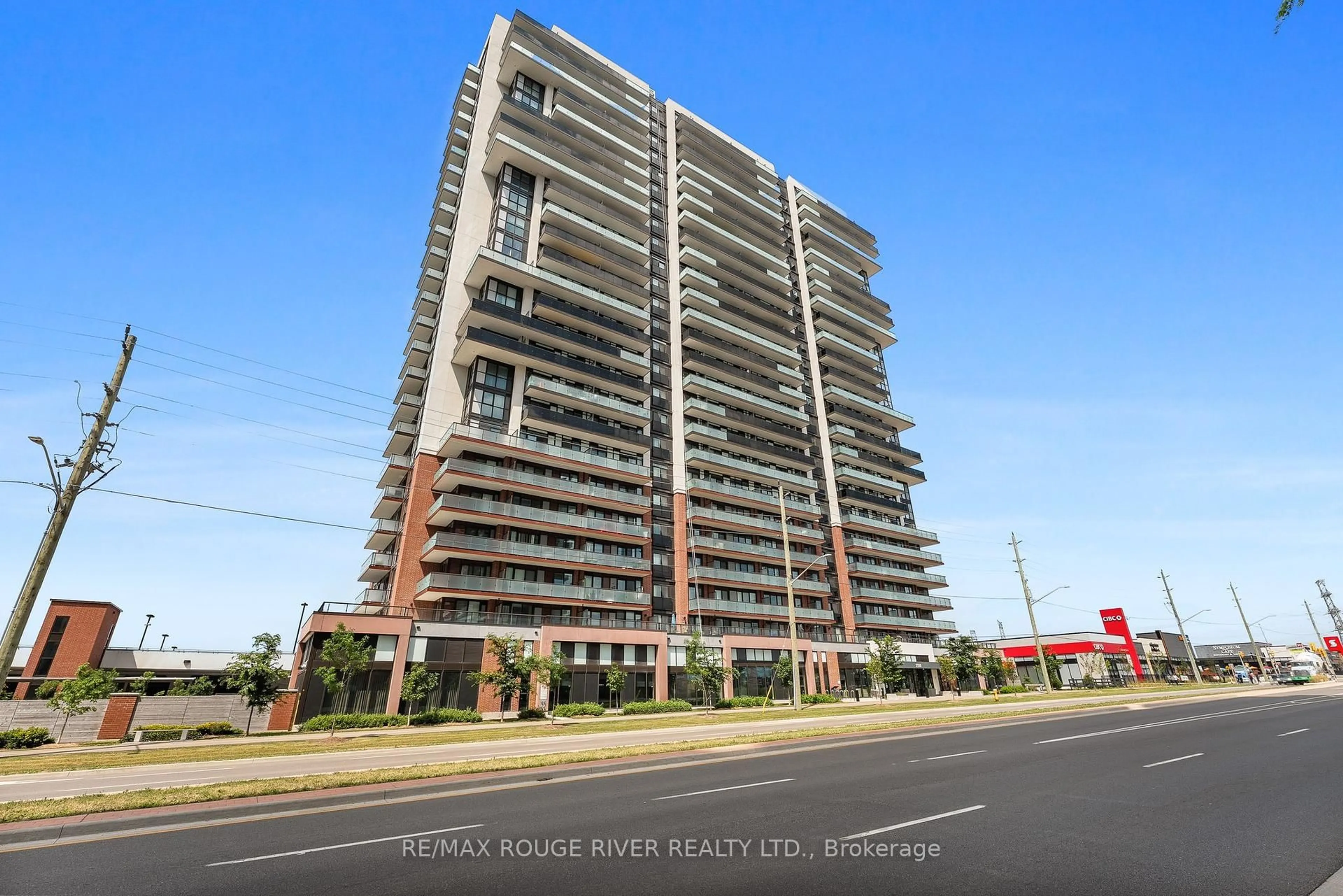 A pic from outside/outdoor area/front of a property/back of a property/a pic from drone, building for 2550 Simcoe St #1520, Oshawa Ontario L1L 0R5