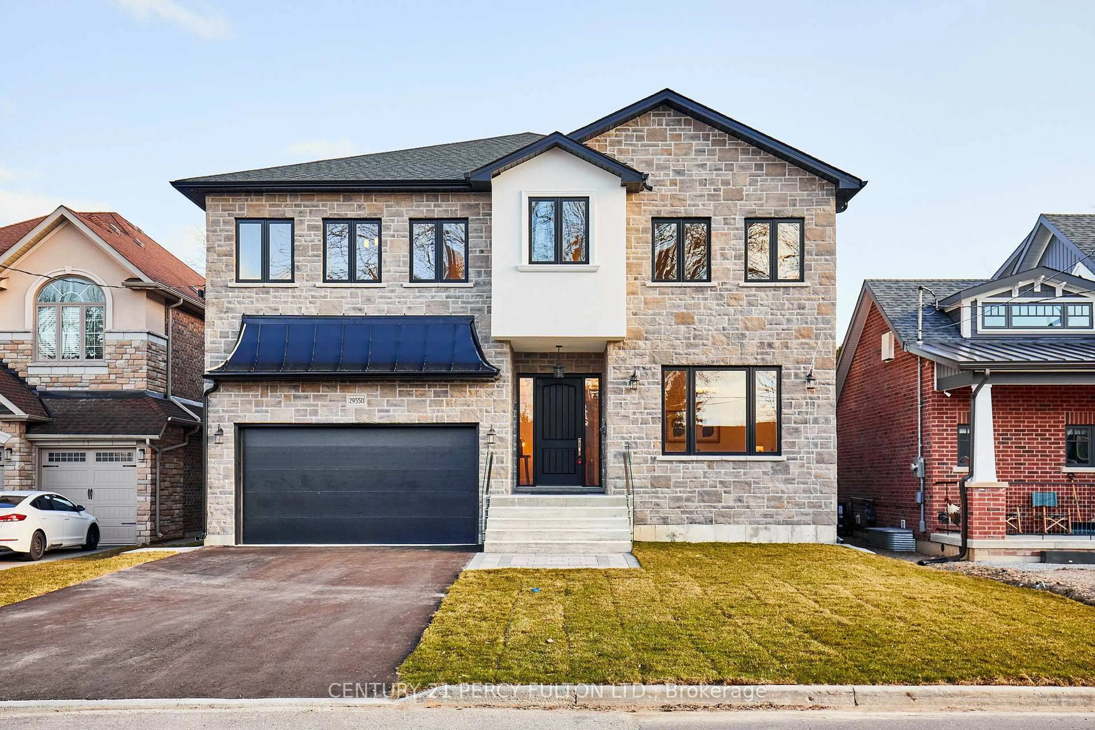 Home with brick exterior material, street for 2955D Seabreeze Rd, Ajax Ontario L1S 1X6