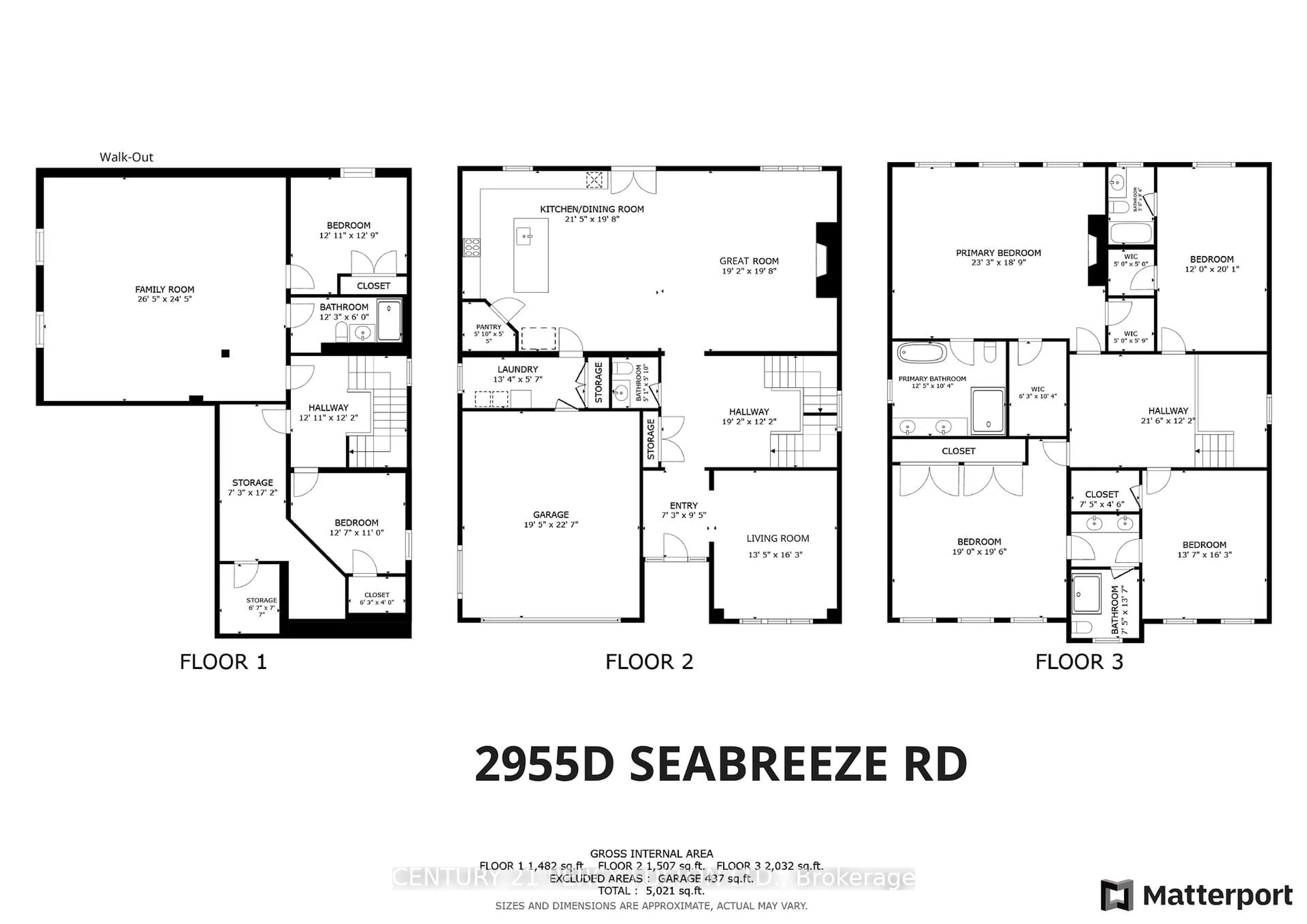Floor plan for 2955D Seabreeze Rd, Ajax Ontario L1S 1X6
