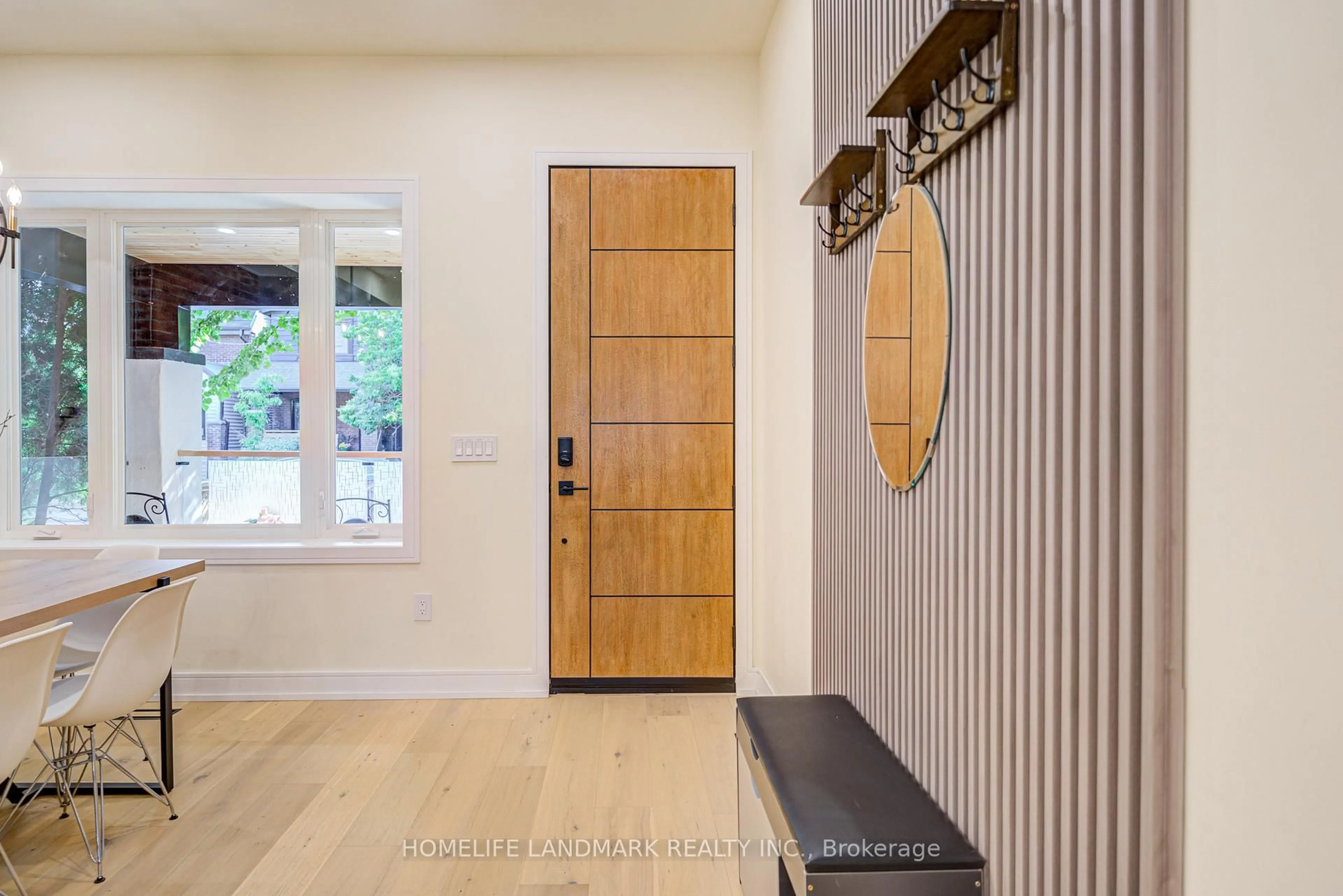 Indoor entryway for 219 Logan Ave, Toronto Ontario M4M 2N2