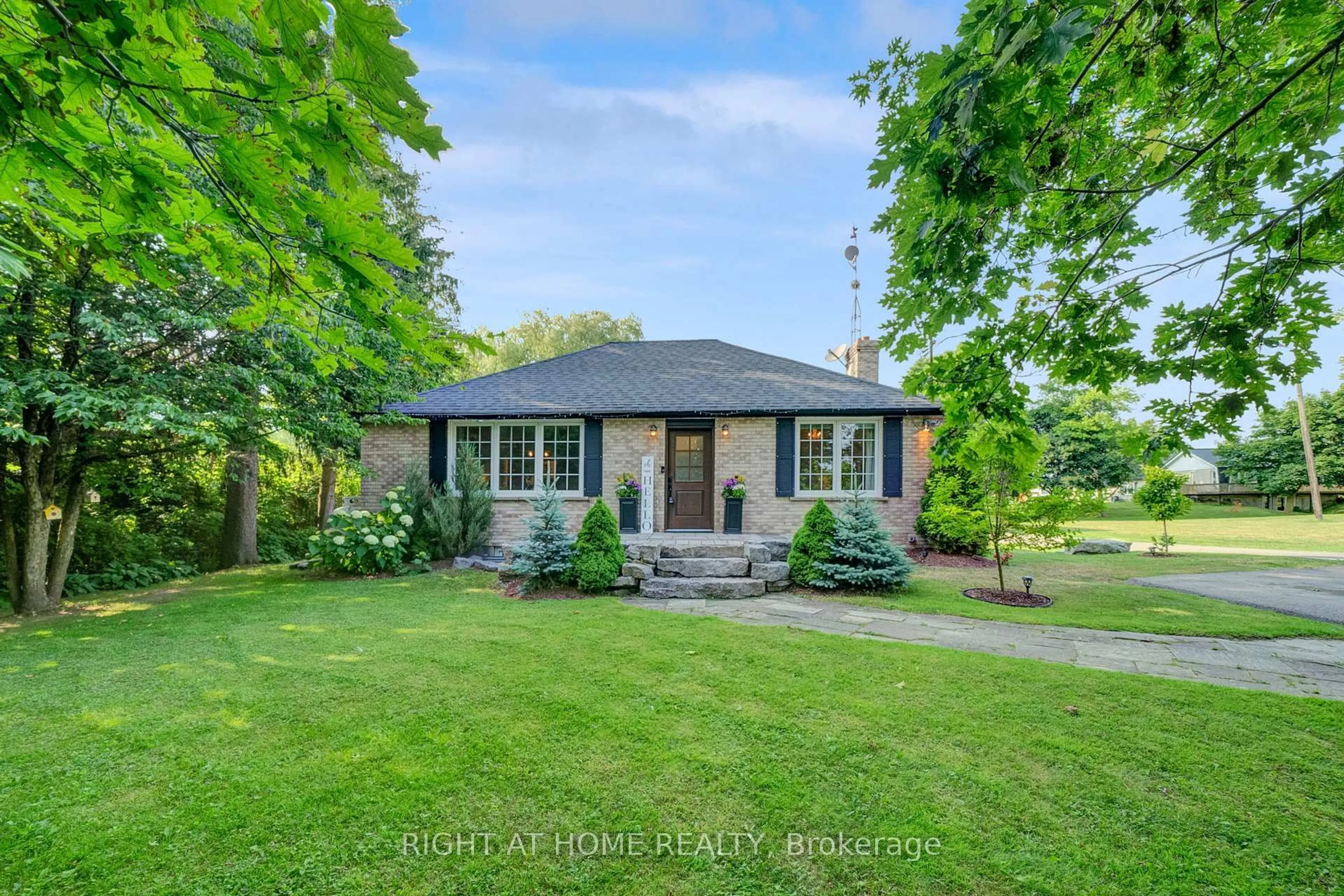 A pic from outside/outdoor area/front of a property/back of a property/a pic from drone, street for 2355 Shirley Rd, Scugog Ontario L9L 1B3