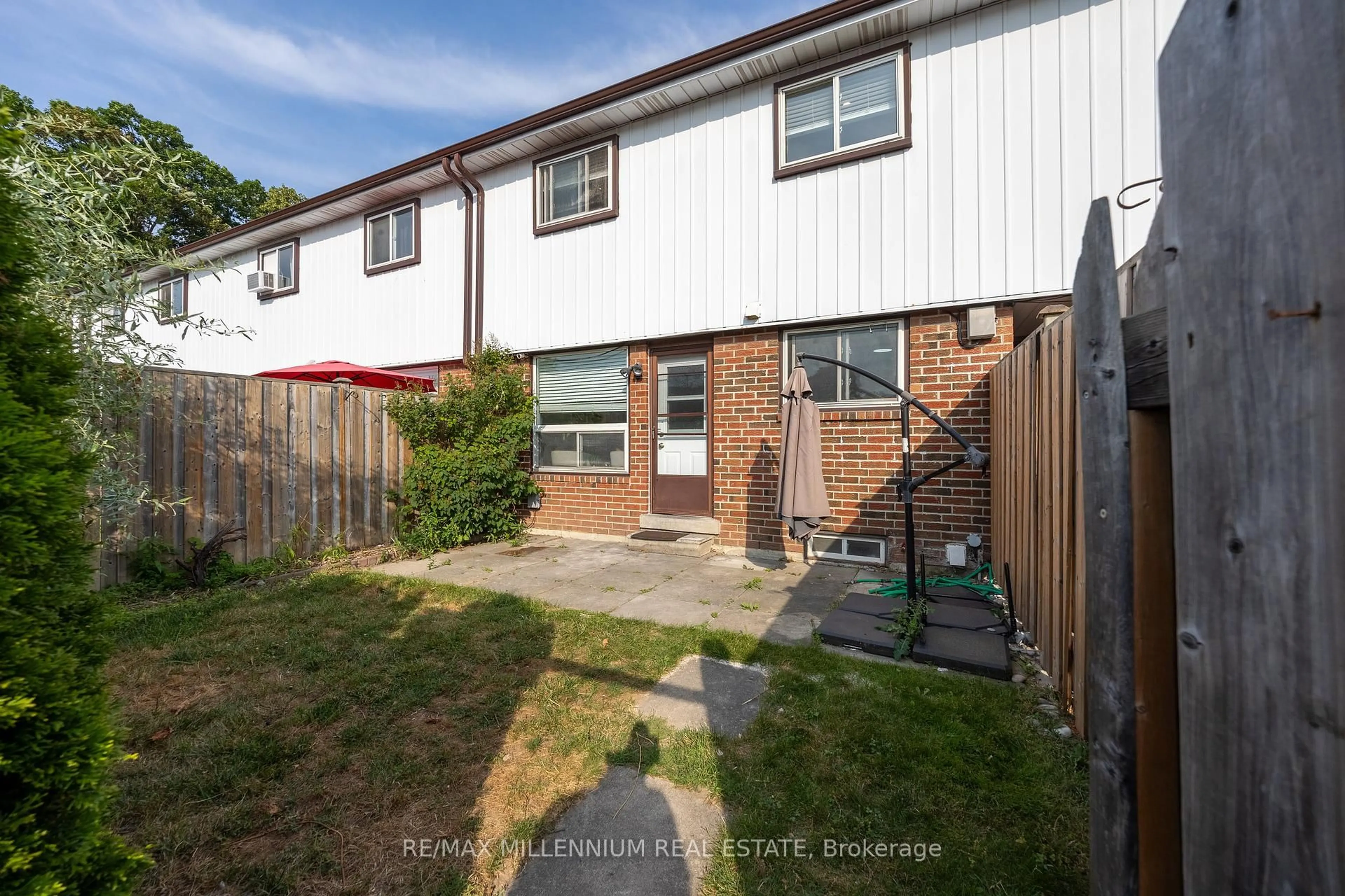 A pic from outside/outdoor area/front of a property/back of a property/a pic from drone, street for 120 Nonquon Rd #151, Oshawa Ontario L1G 7E6